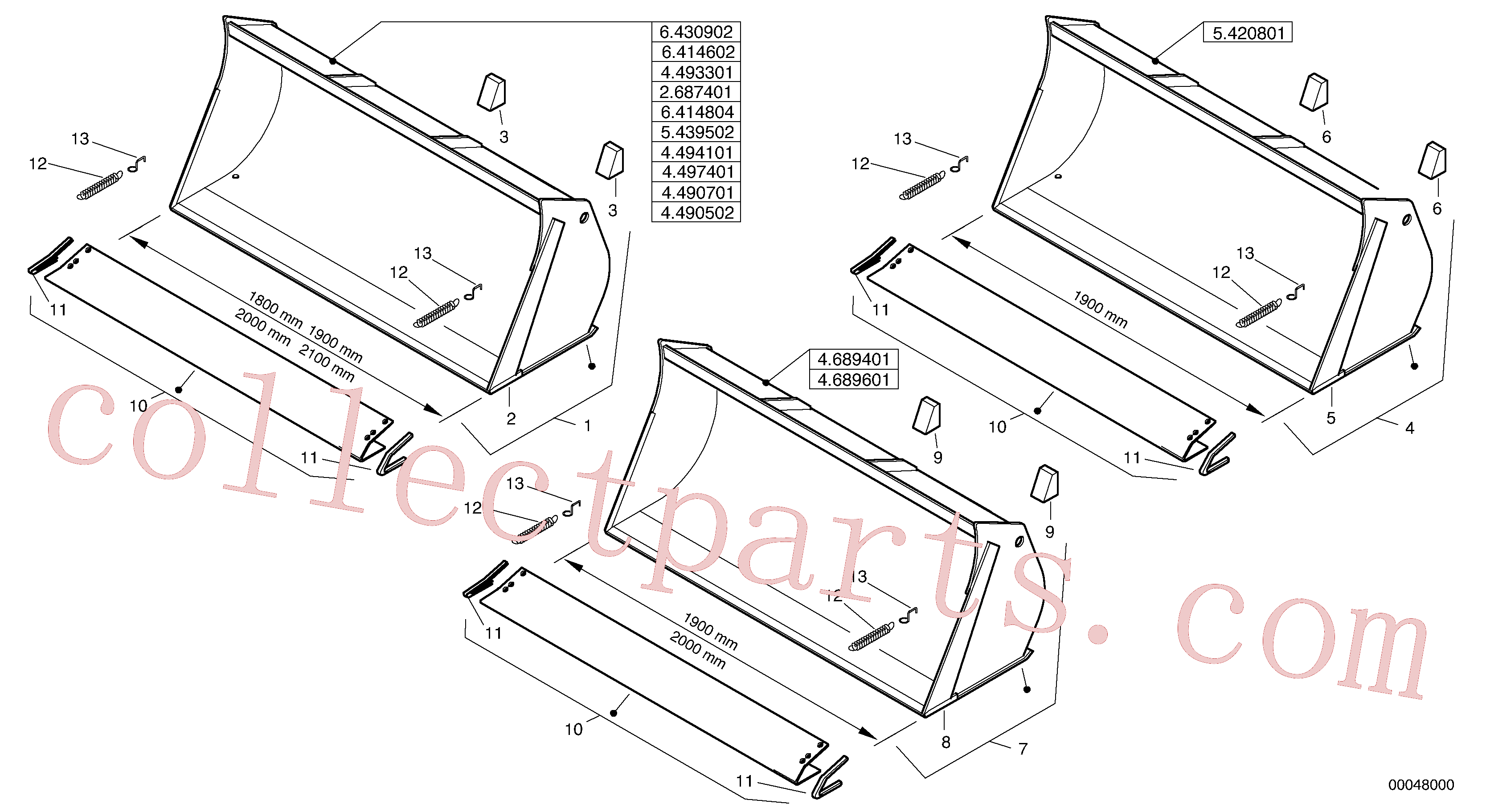 VOE11307933 for Volvo Bucket without teeth - Z-cinematic(00048000 assembly)