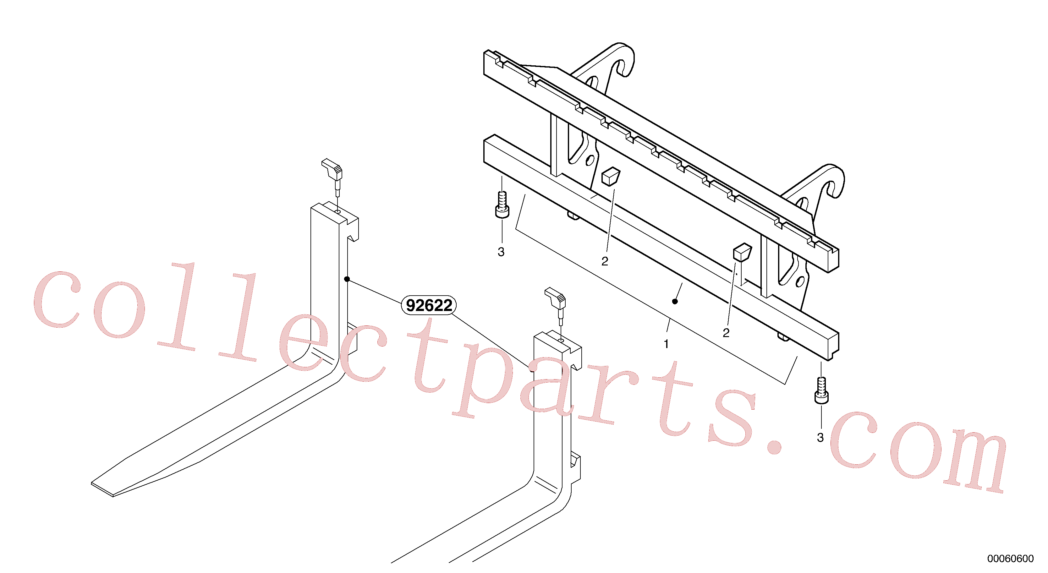 ZM2815065 for Volvo Fork lift attachment support(00060600 assembly)