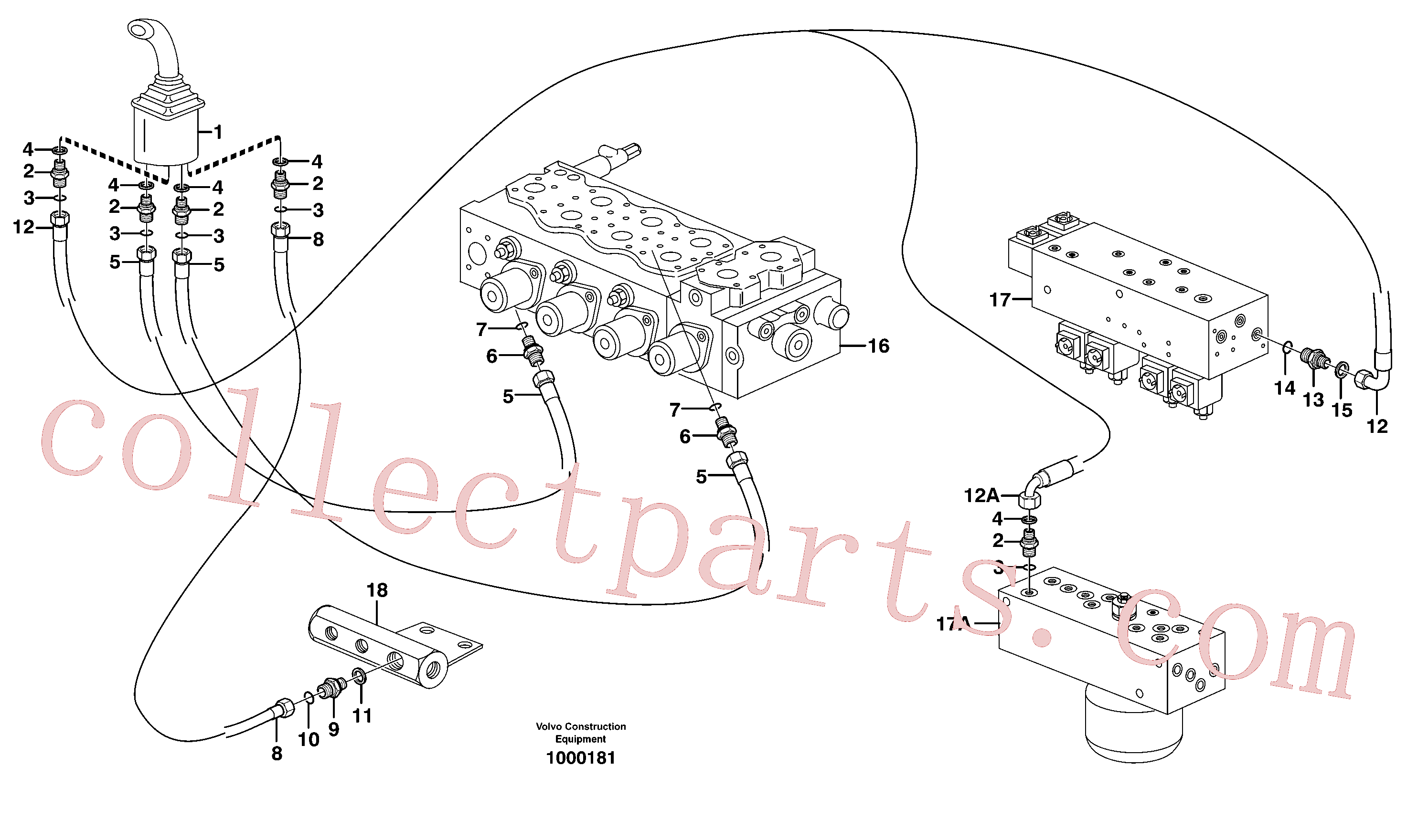 VOE14346779 for Volvo Servo hydraulics, mono boom(1000181 assembly)