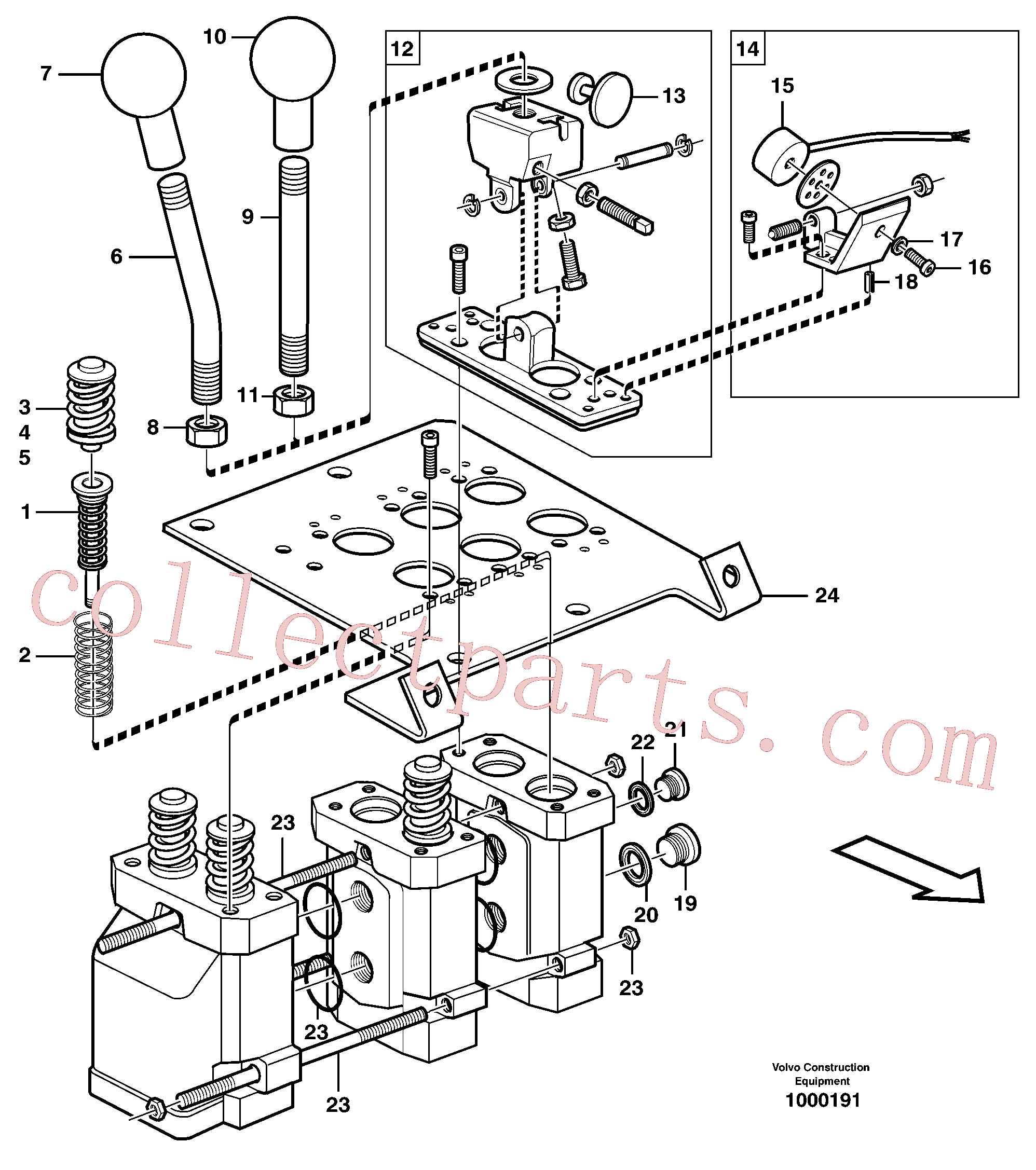 VOE11706174 for Volvo Servo valve(1000191 assembly)