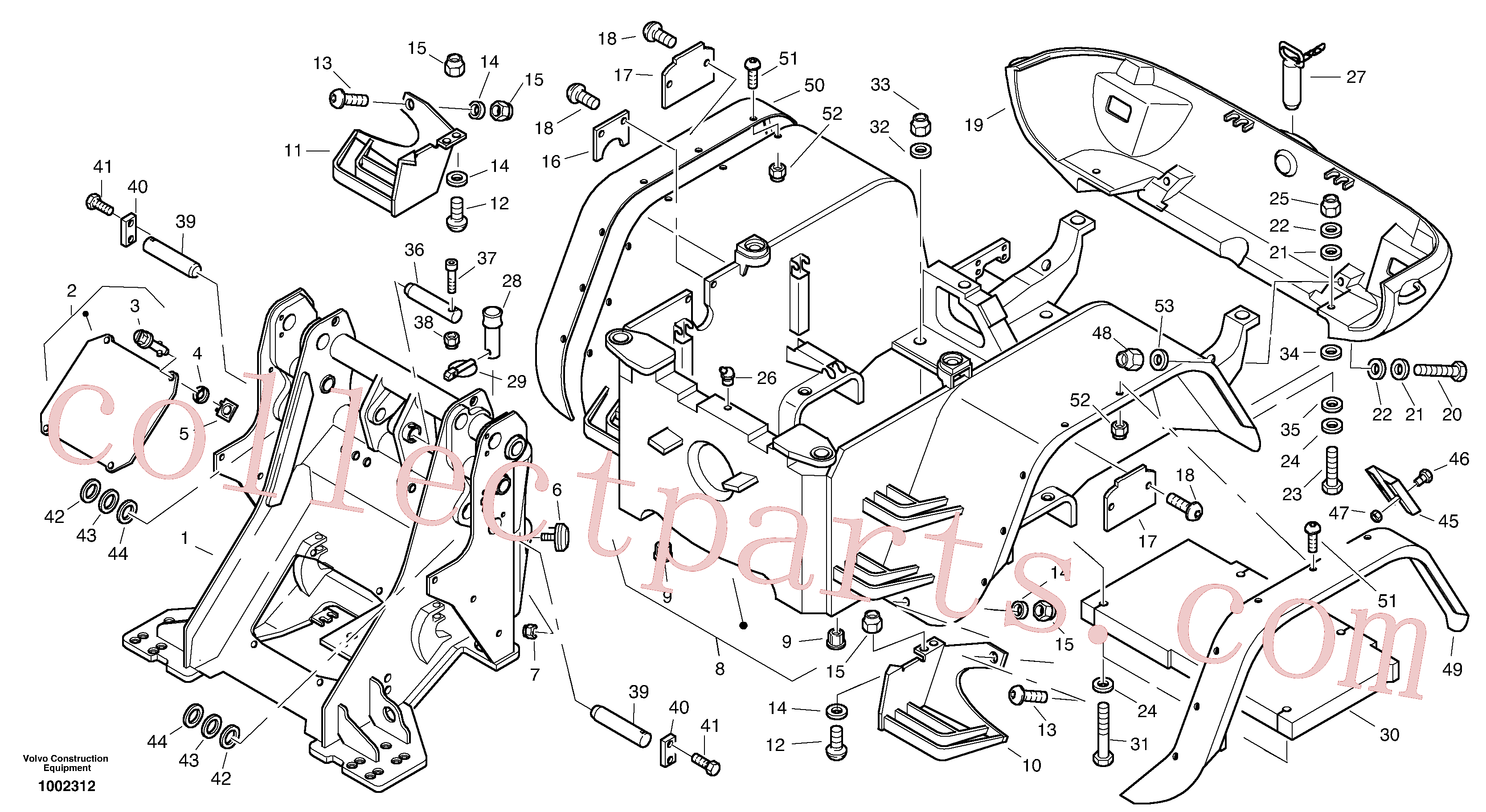 ZM4334154 for Volvo Frame(1002312 assembly)