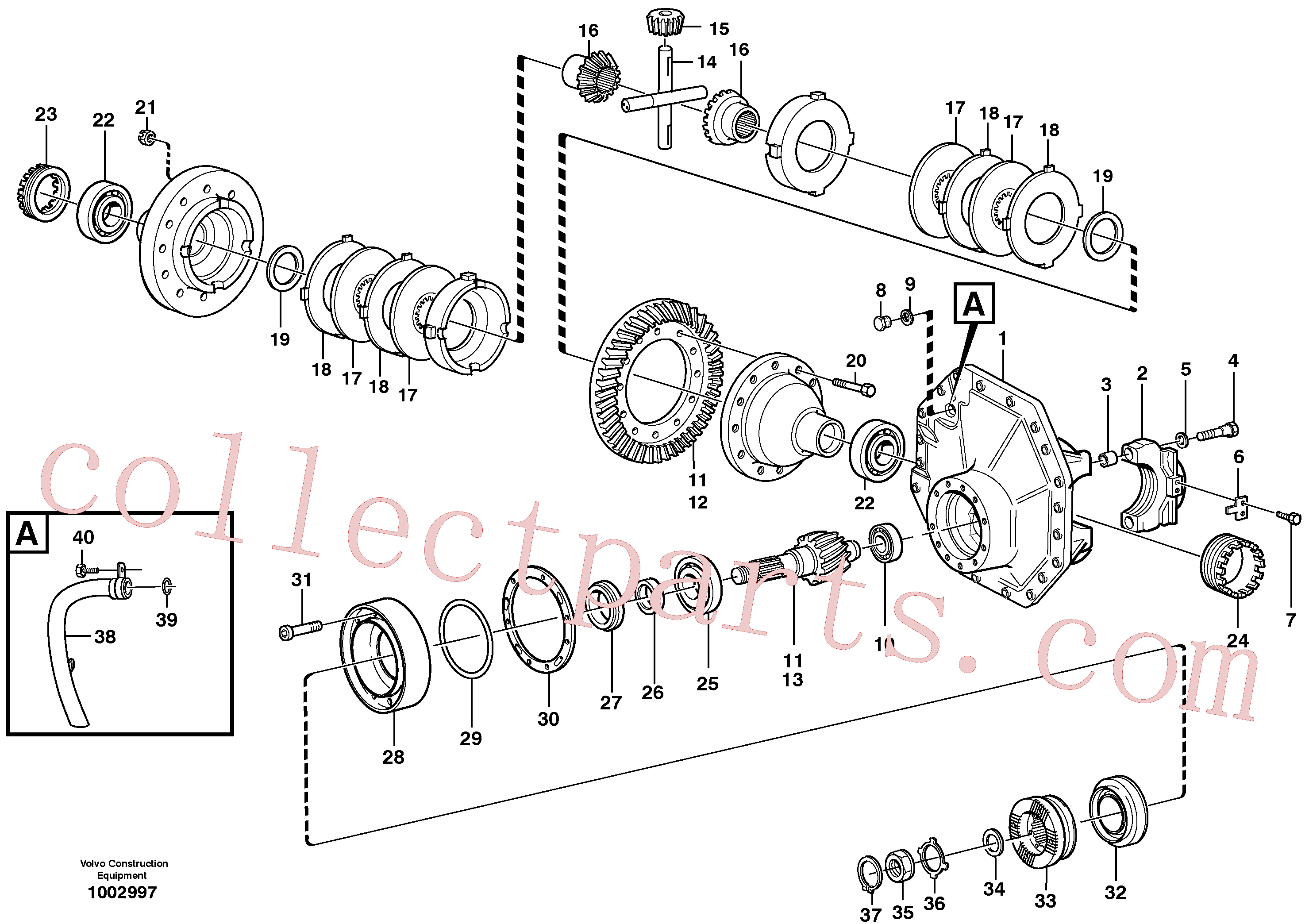 VOE11035608 for Volvo Final drive, rear(1002997 assembly)