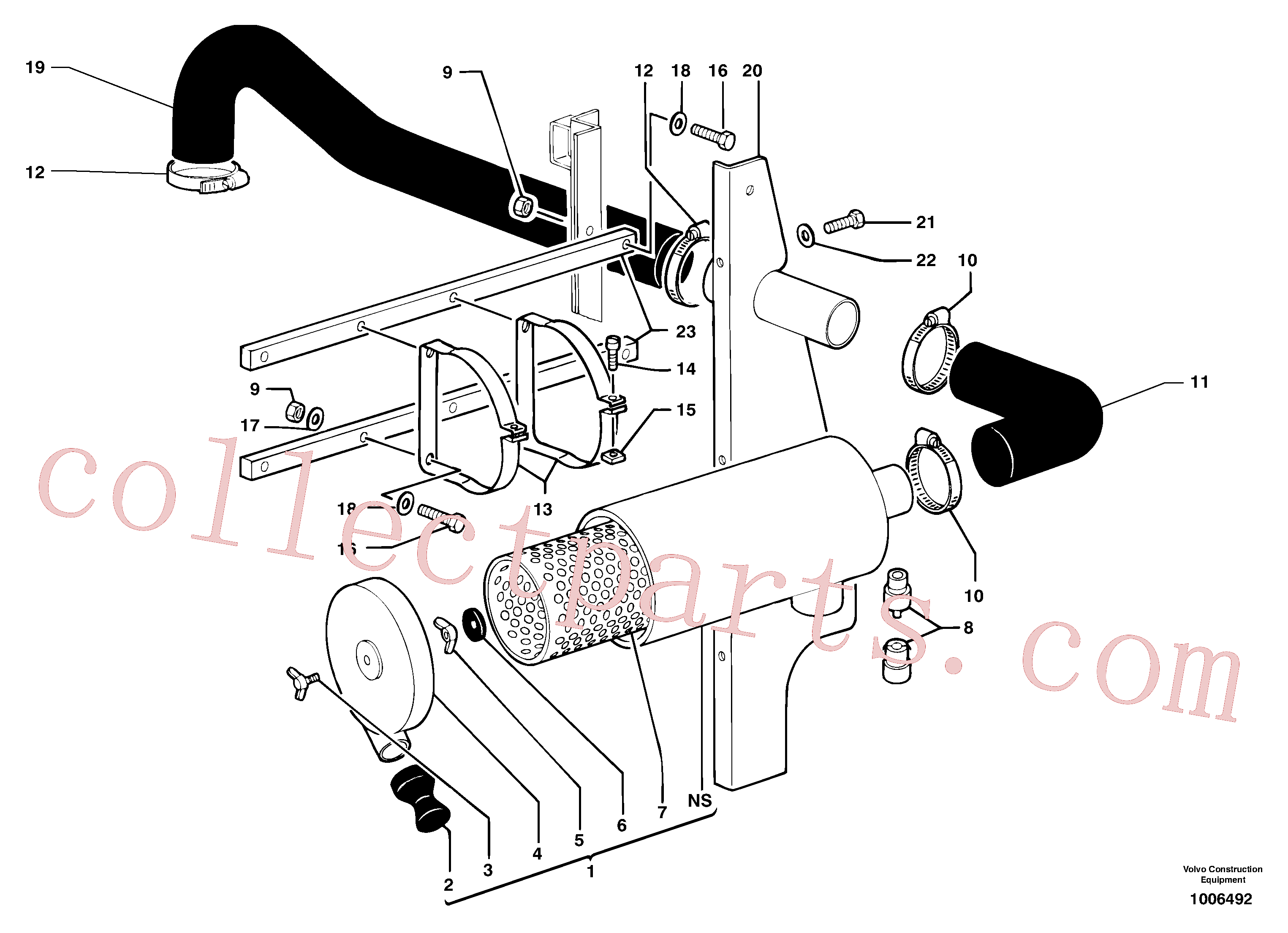 PJ4490014 for Volvo Air filter(1006492 assembly)