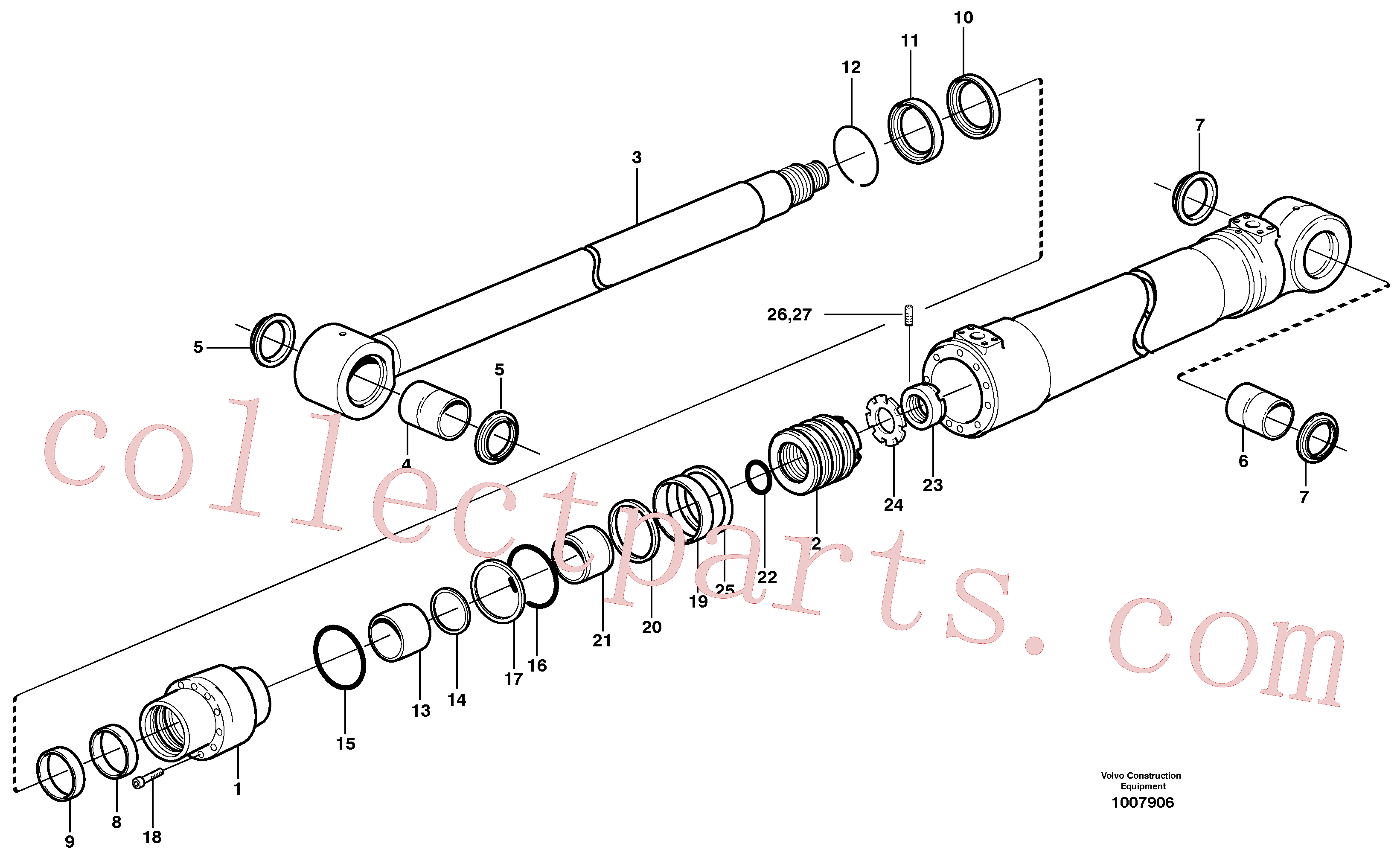 SA9568-01000 for Volvo Bucket cylinder(1007906 assembly)