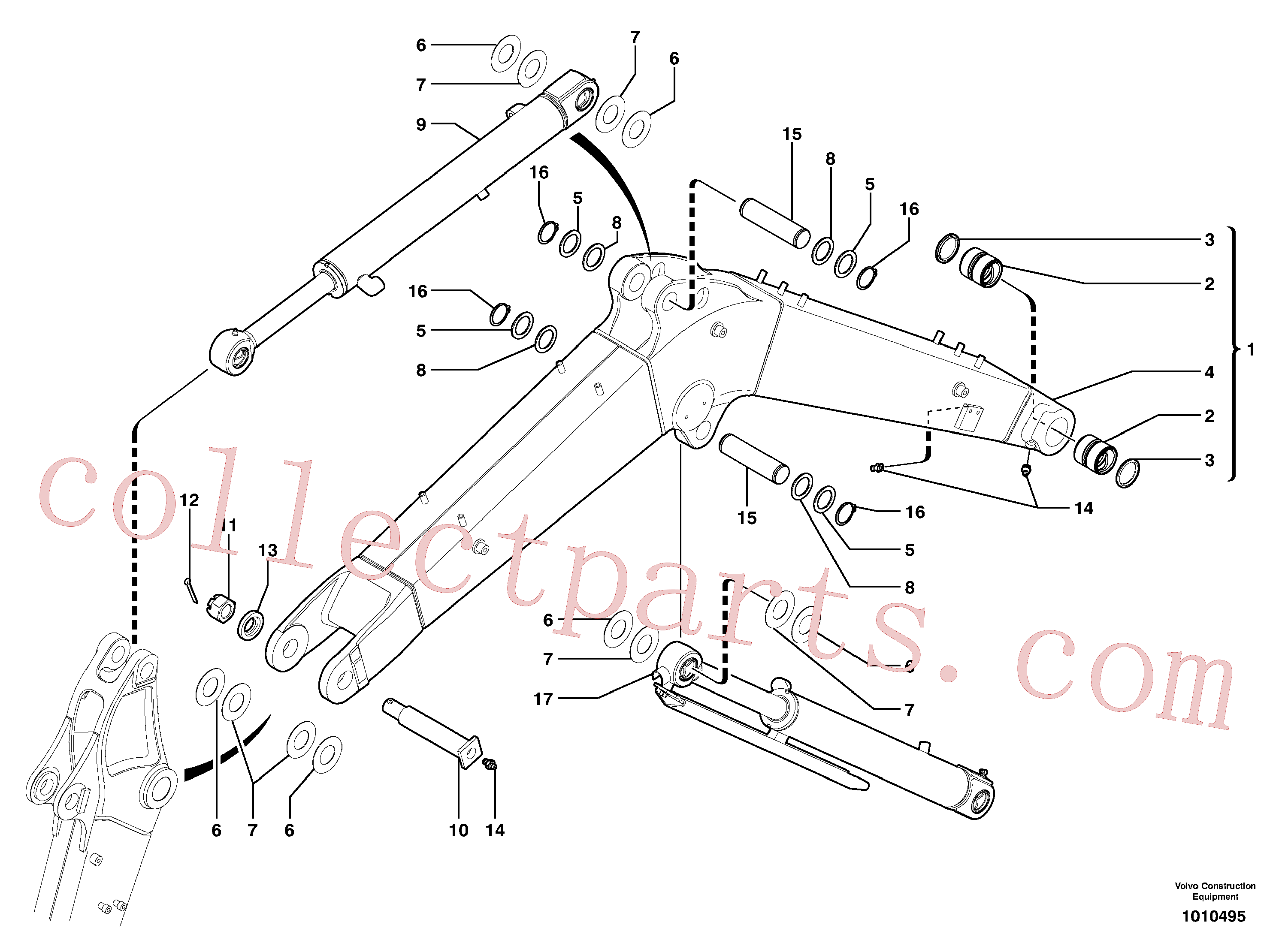 VOE11802093 for Volvo Boom(1010495 assembly)