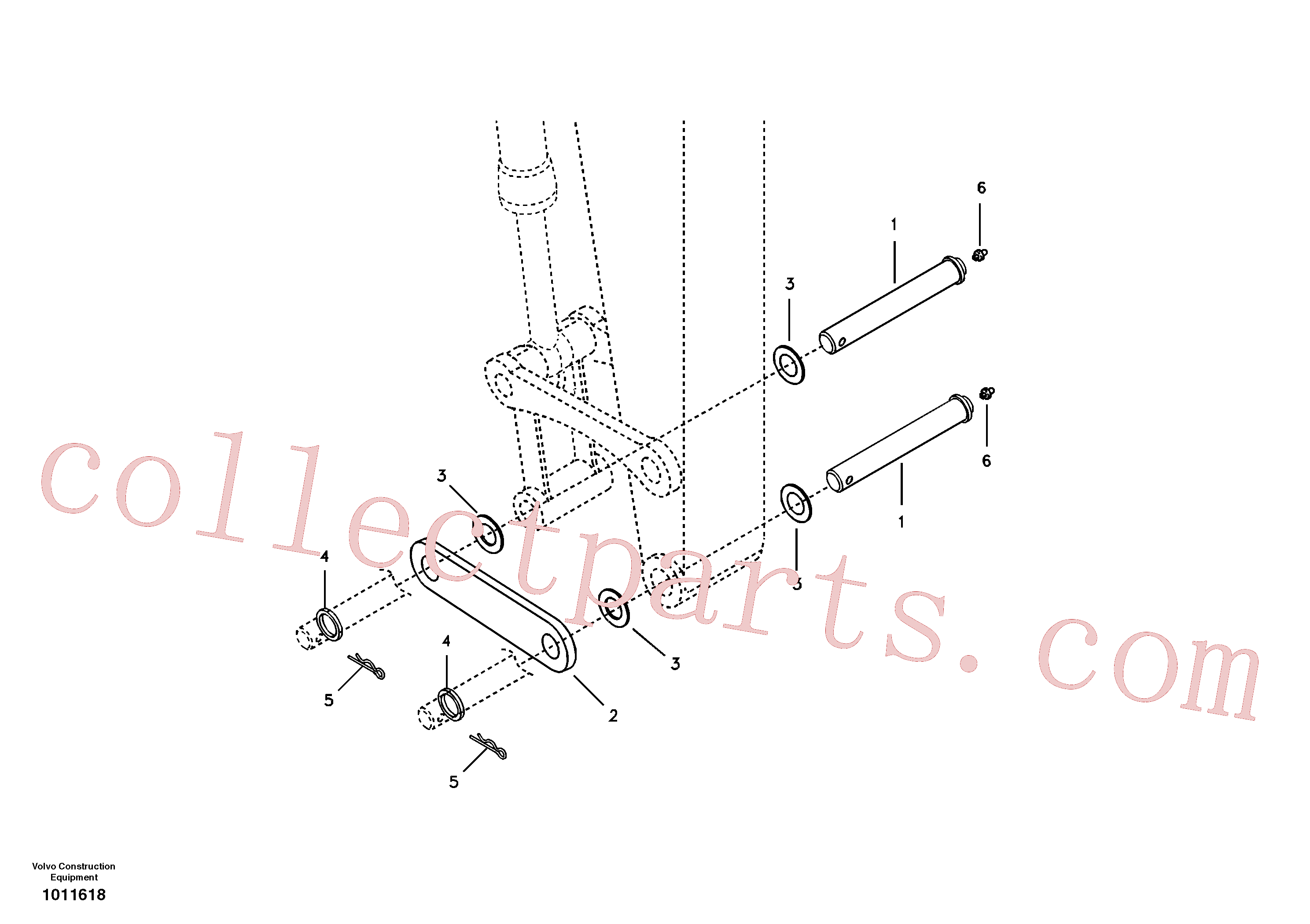 SA9323-07545 for Volvo Linkage for no bucket, Linkage for bucket(1011618 assembly)