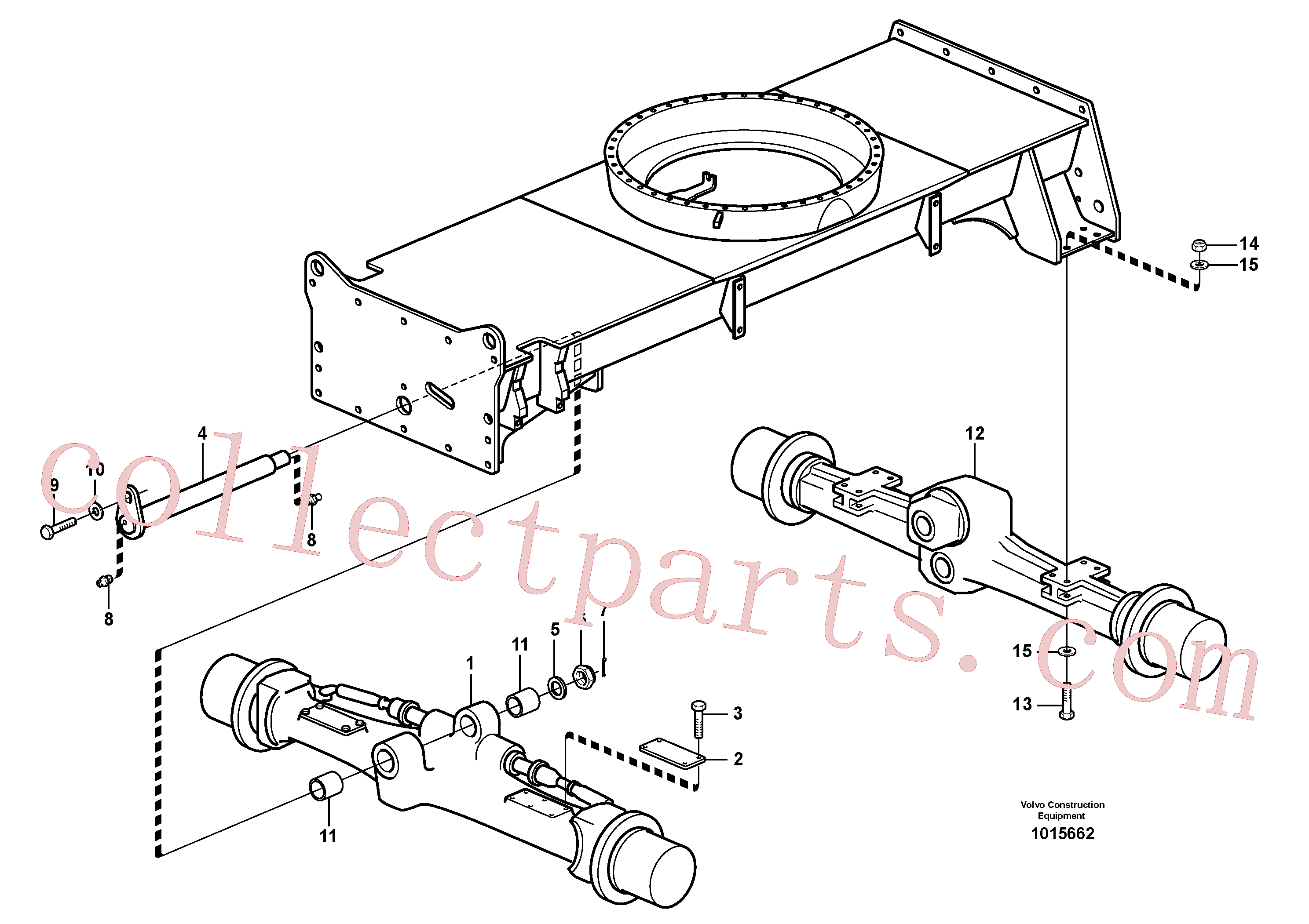 VOE14014632 for Volvo Planet axles with fitting parts(1015662 assembly)