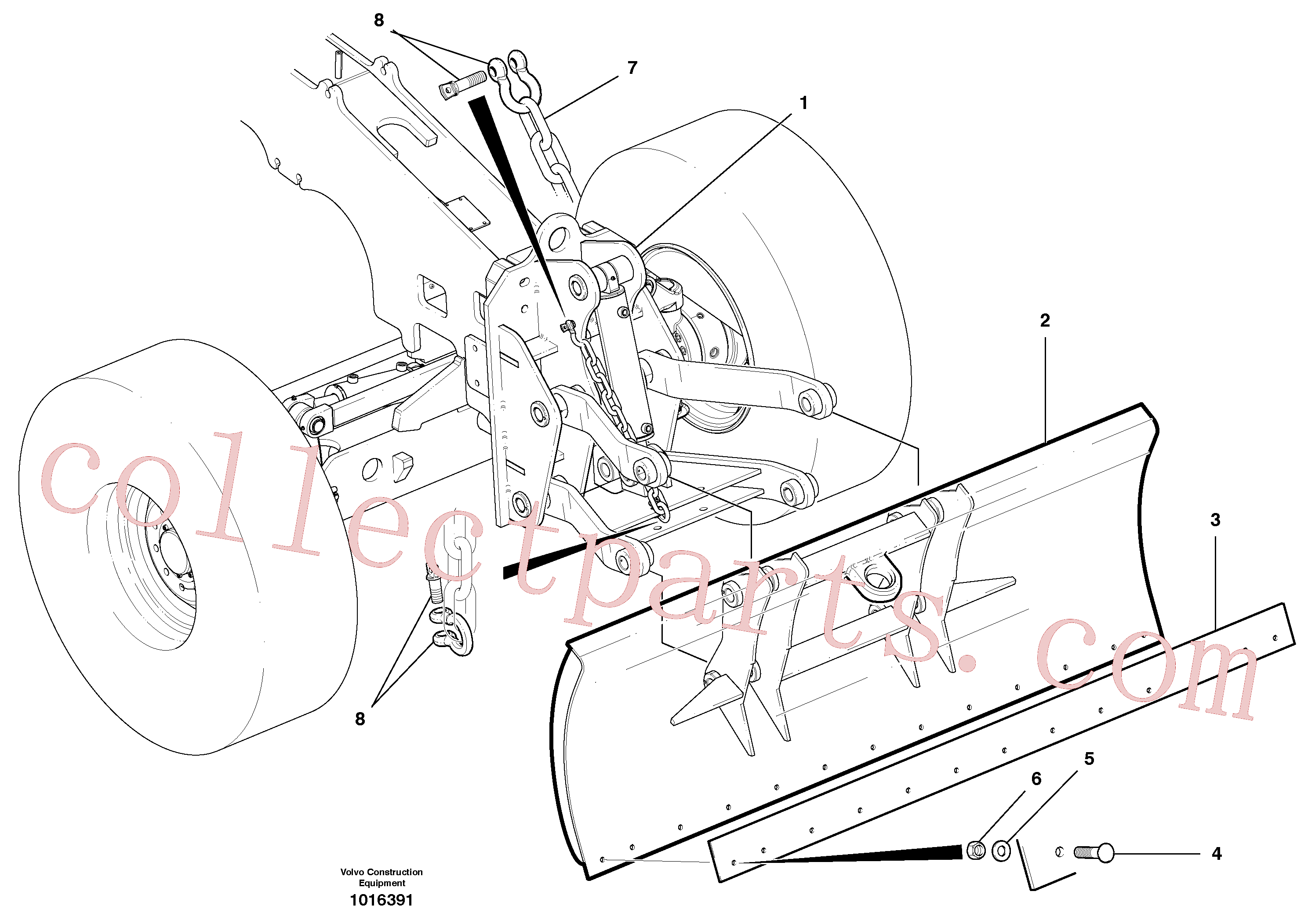 CH22129 for Volvo Dozer Blade Assembly(1016391 assembly)