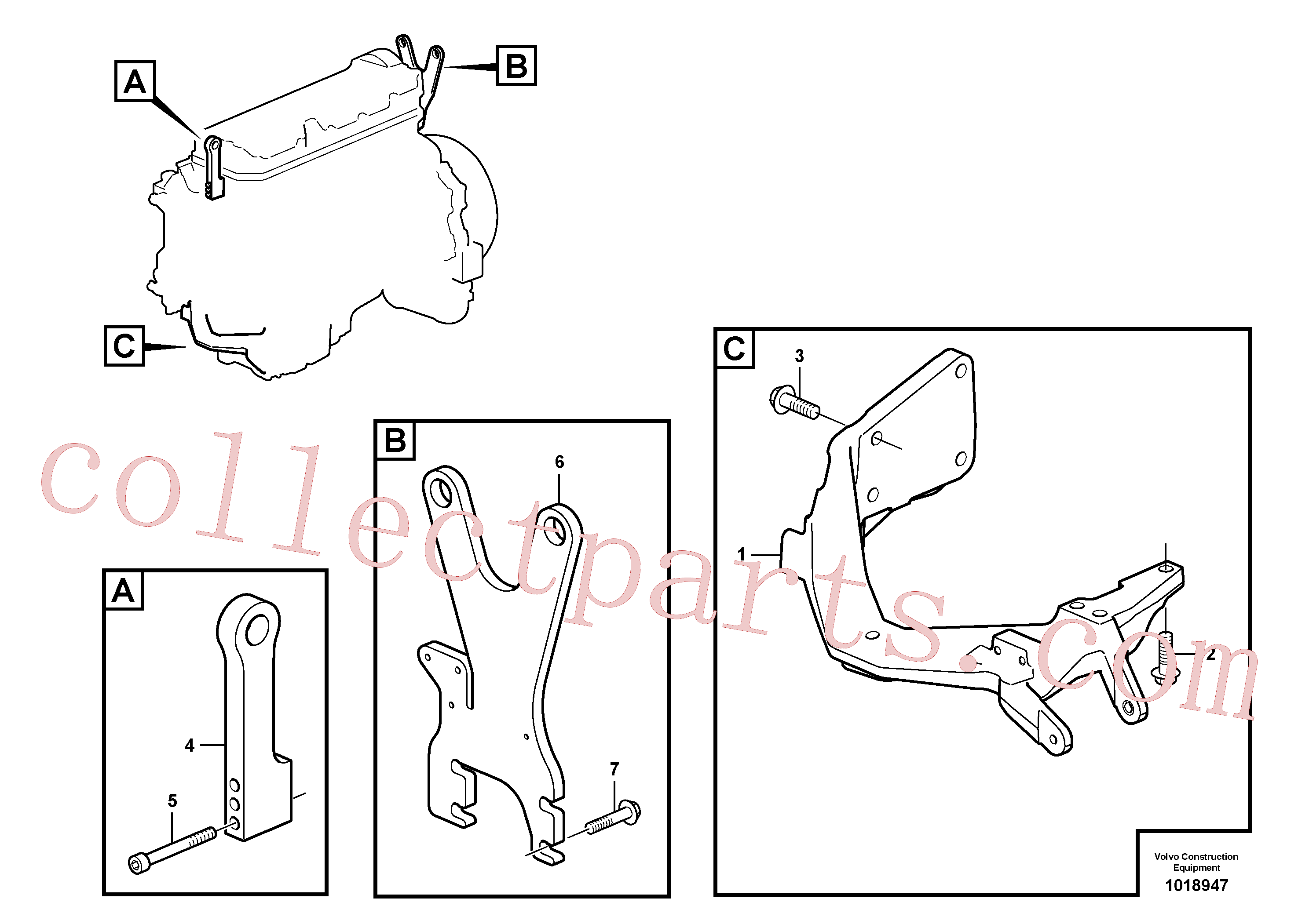 VOE975126 for Volvo Engine mounting(1018947 assembly)