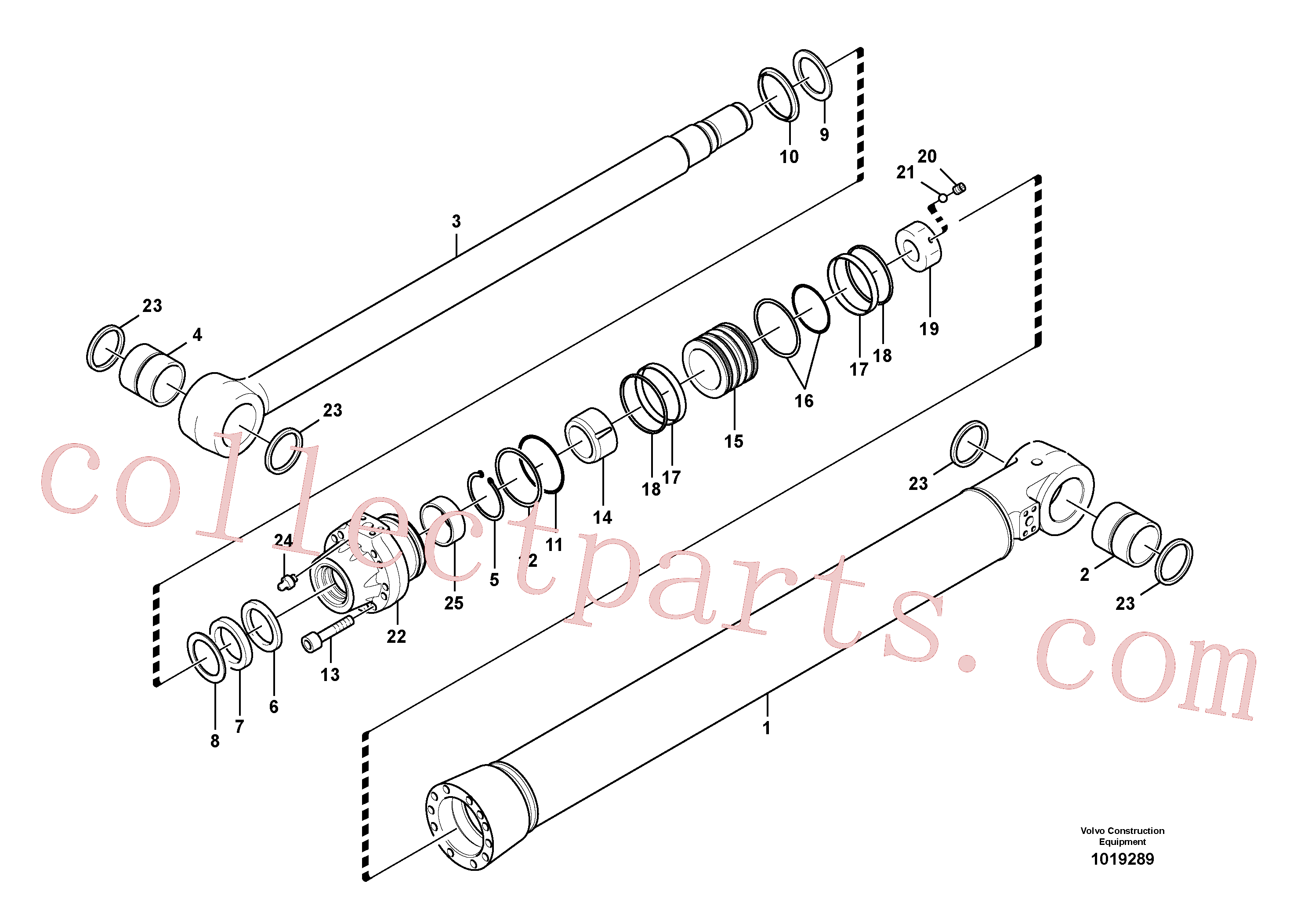 Volvo excavator part VOE14564684 Cylinder for sale