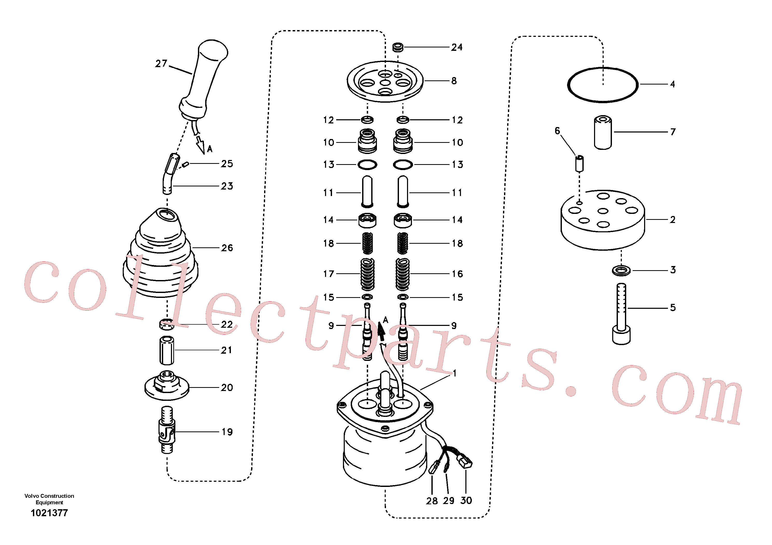 SA8230-37150 for Volvo Servo system, remote control valve(1021377 assembly)