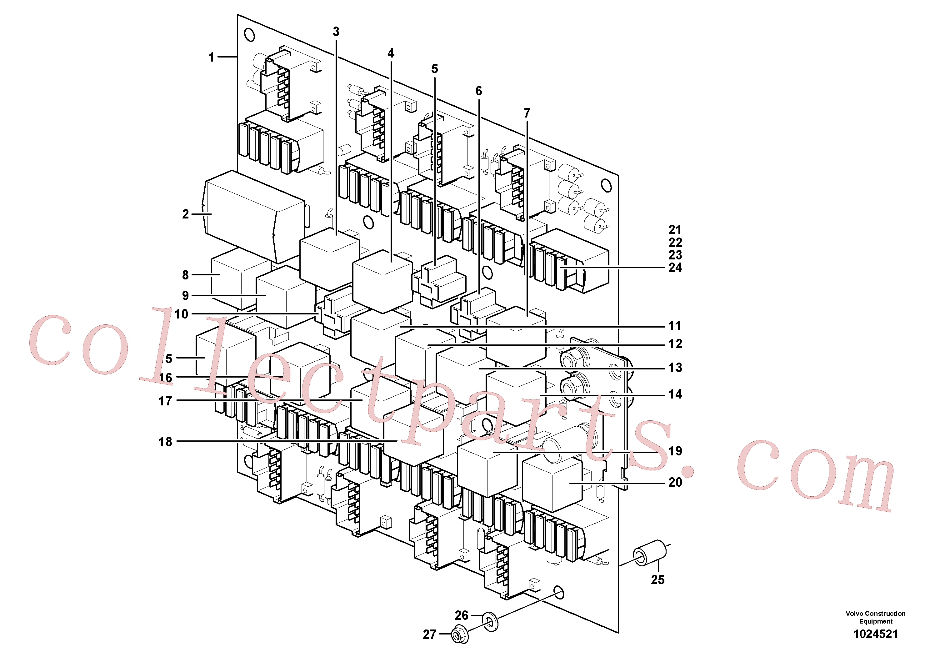 VOE969162 for Volvo Circuit board(1024521 assembly)