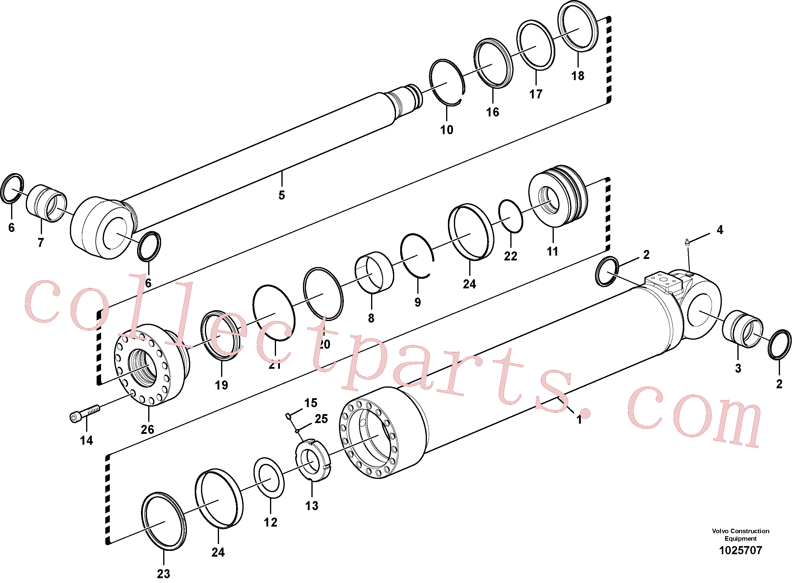 VOE14508903 Seal for Volvo Excavator Parts