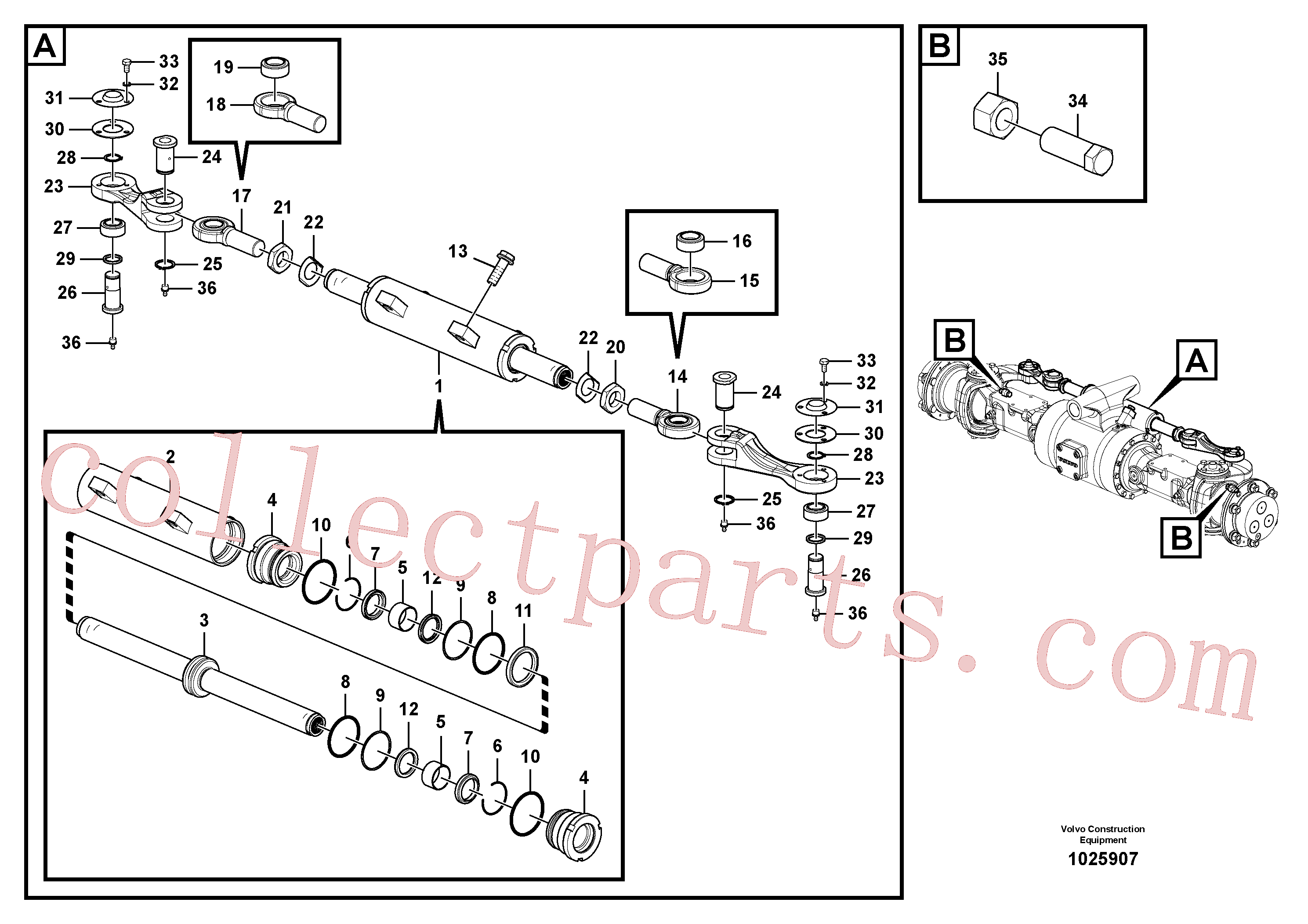 VOE14012976 for Volvo Steering system(1025907 assembly)