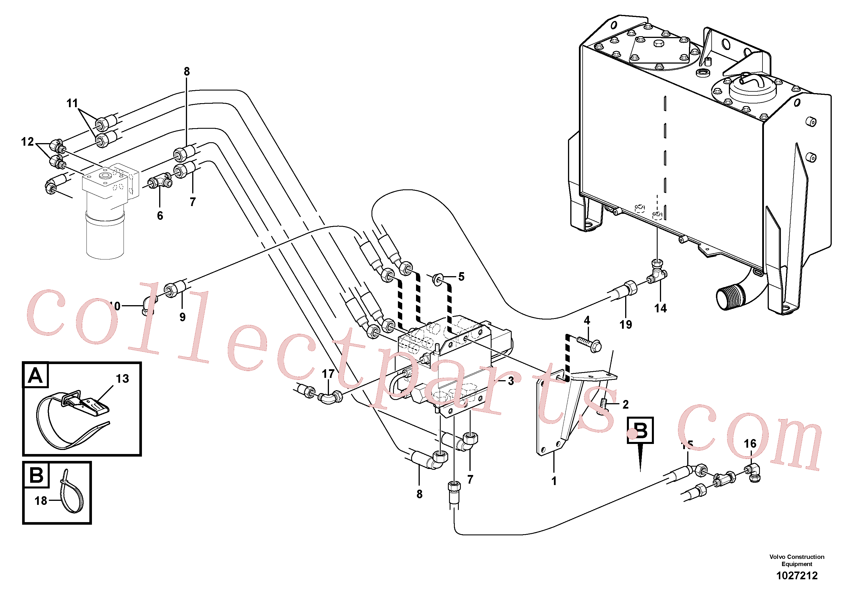 VOE15121298 for Volvo CDC - steering(1027212 assembly)