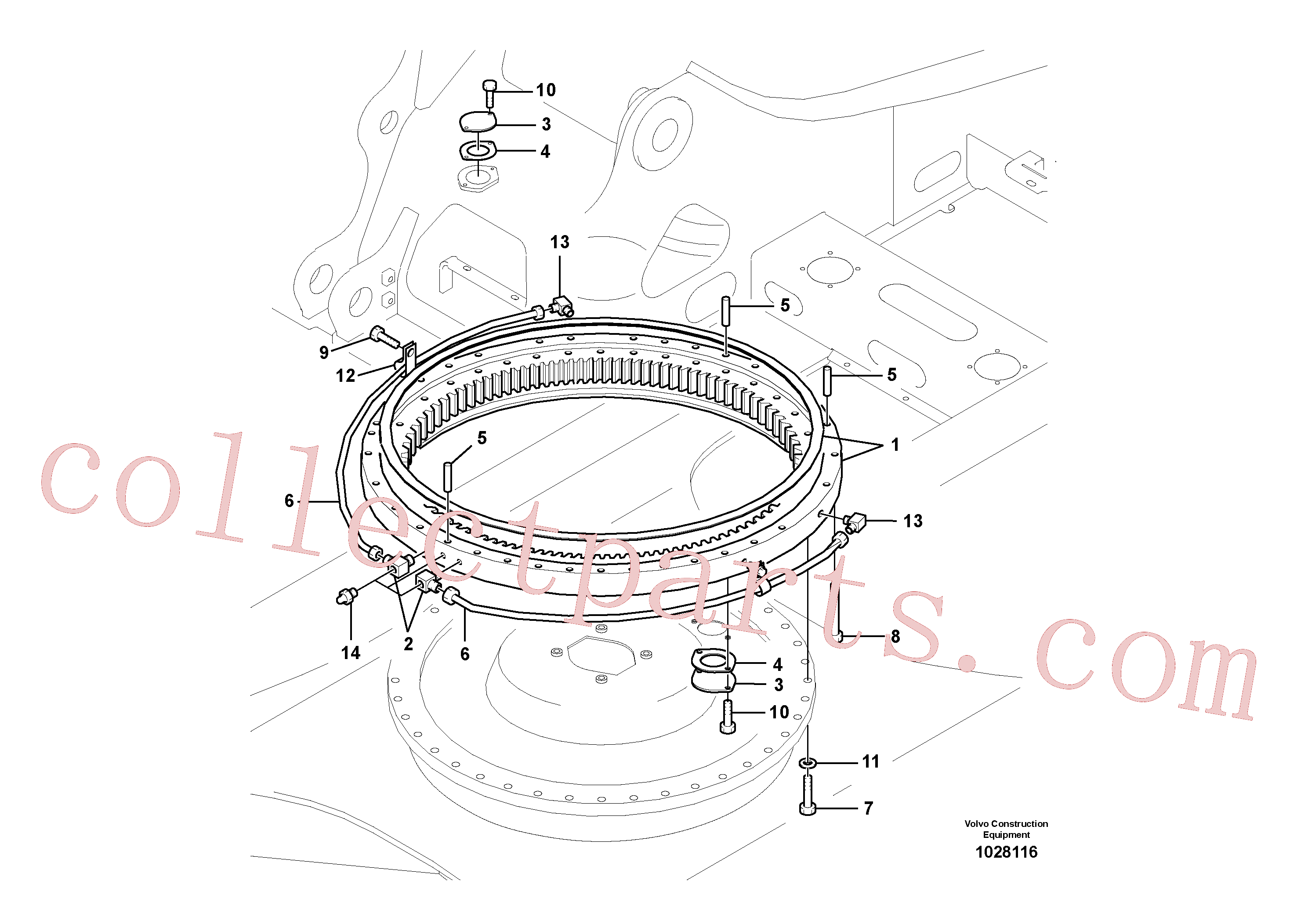 SA1155-00040 for Volvo Swing system(1028116 assembly)