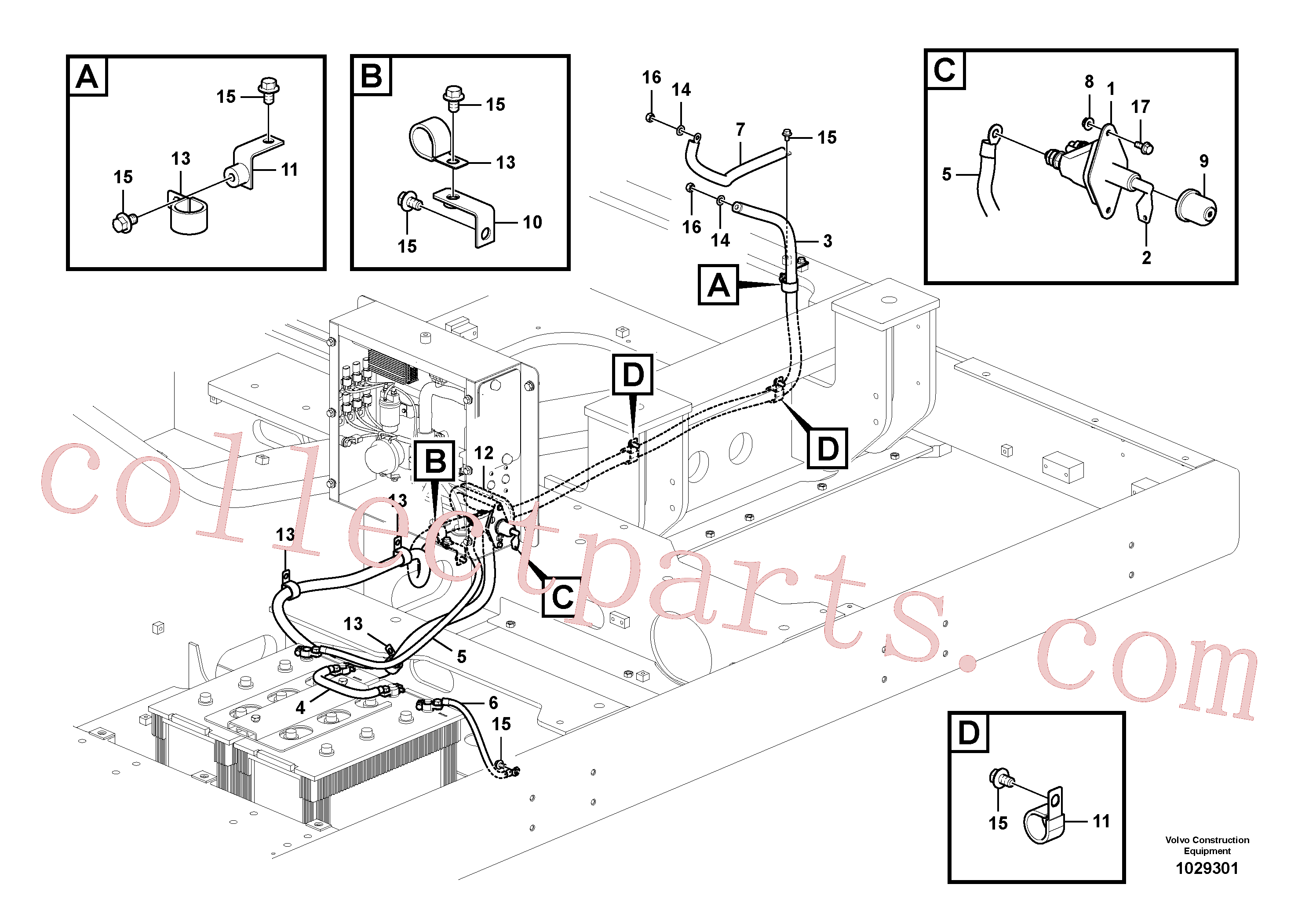 VOE14578094 for Volvo Cables, battery(1029301 assembly)