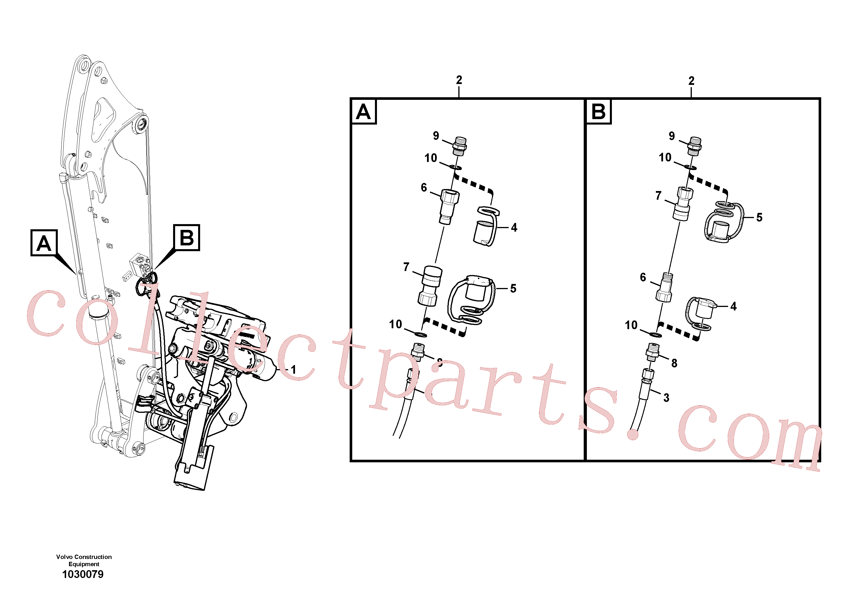 China Made VOE14665172 Nipple parts for Volvo Excavator