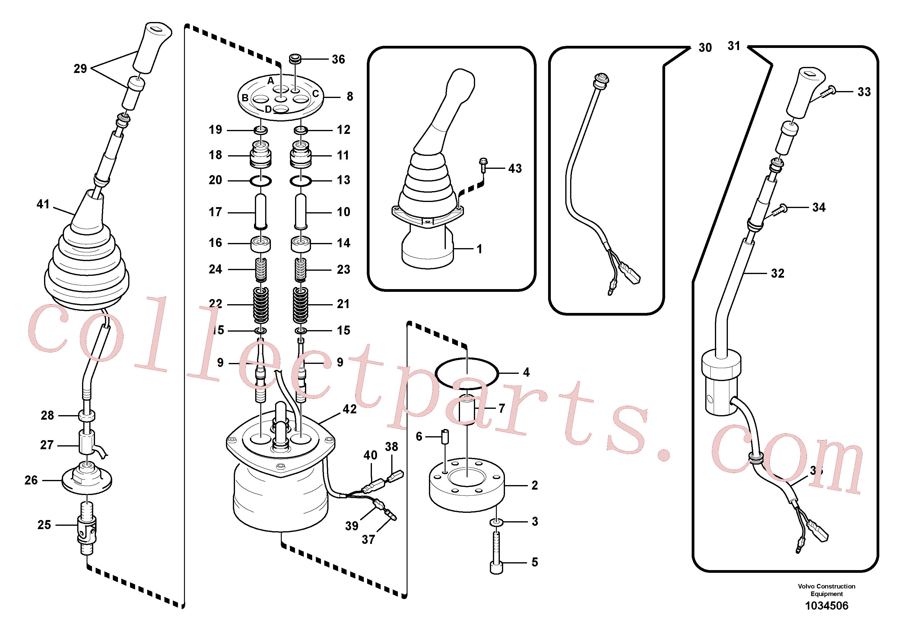 SA8230-37150 for Volvo Servo system, remote control valve(1034506 assembly)