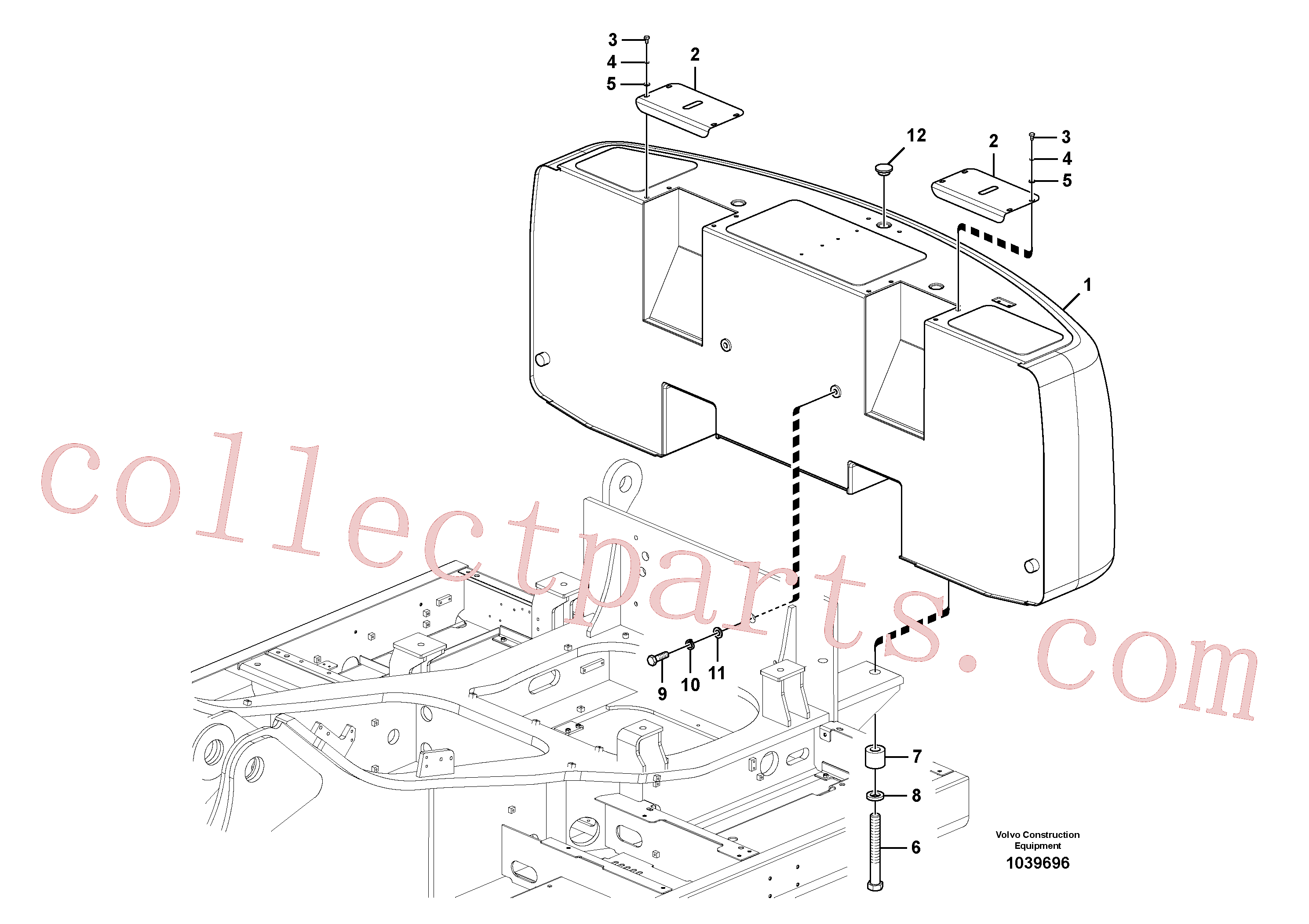 VOE60110301 for Volvo Counterweights(1039696 assembly)