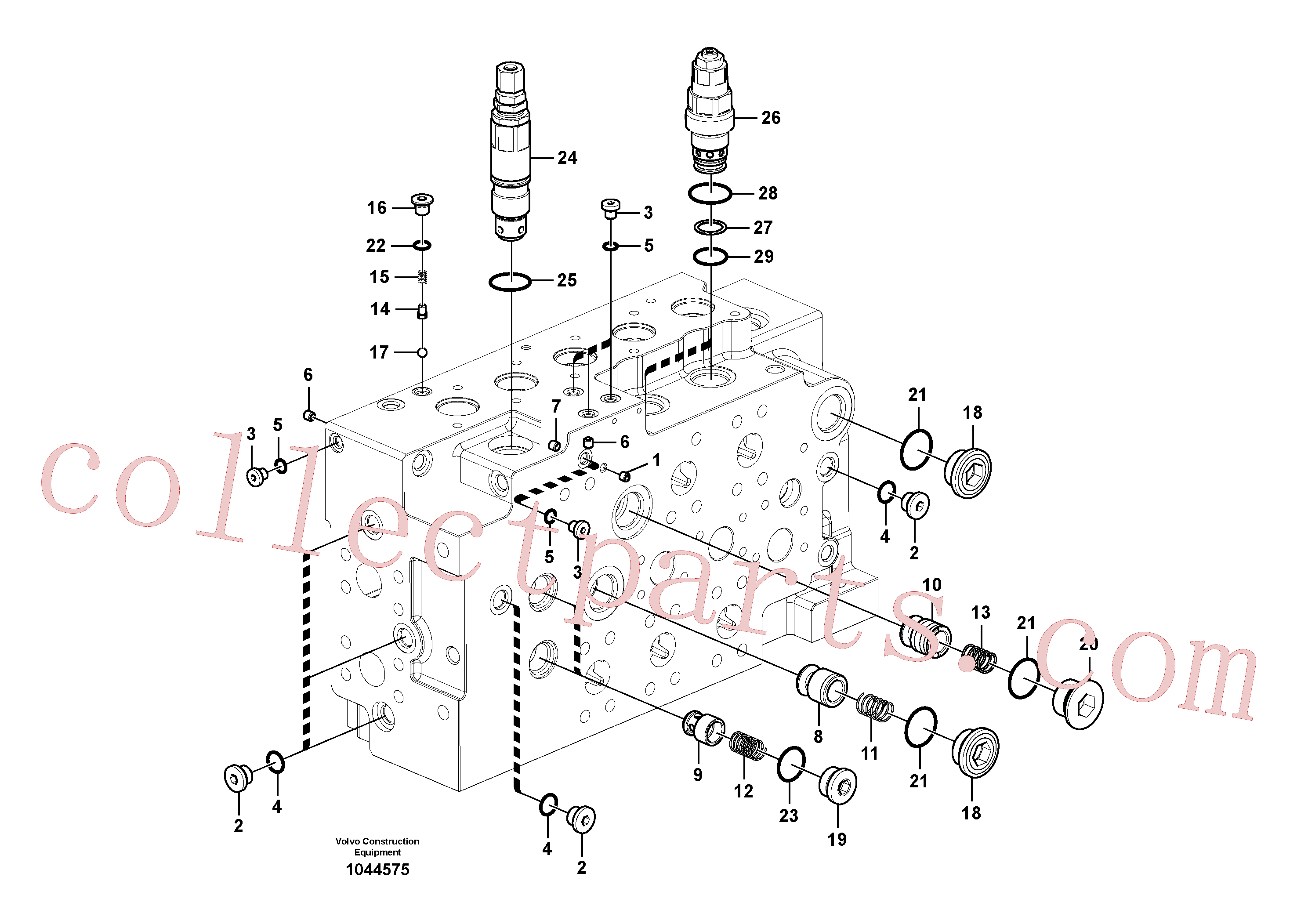 VOE14577734 for Volvo Main control valve(1044575 assembly)