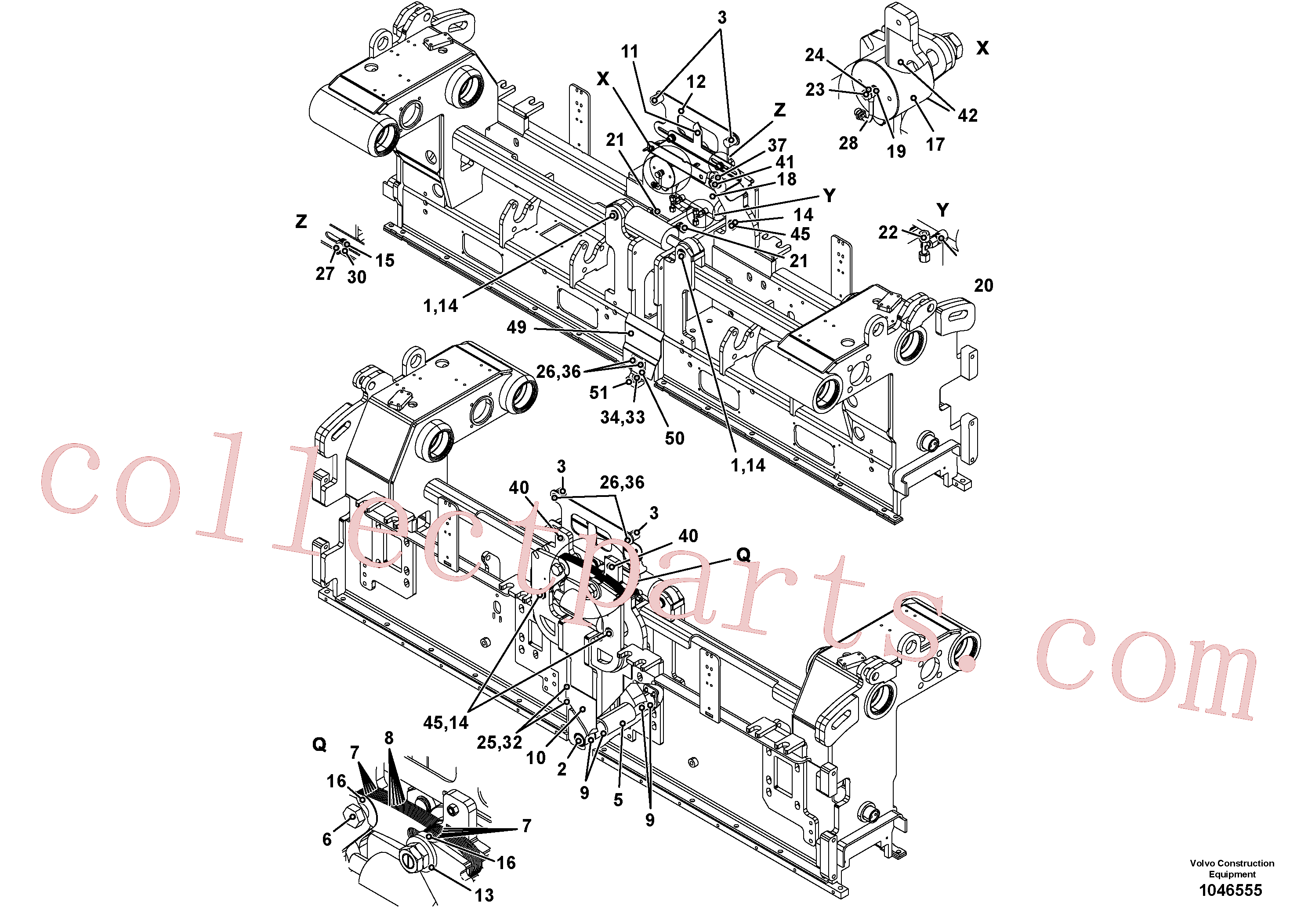 RM56295116 for Volvo Crown control for basic screed, Basic screed and crown control(1046555 assembly)