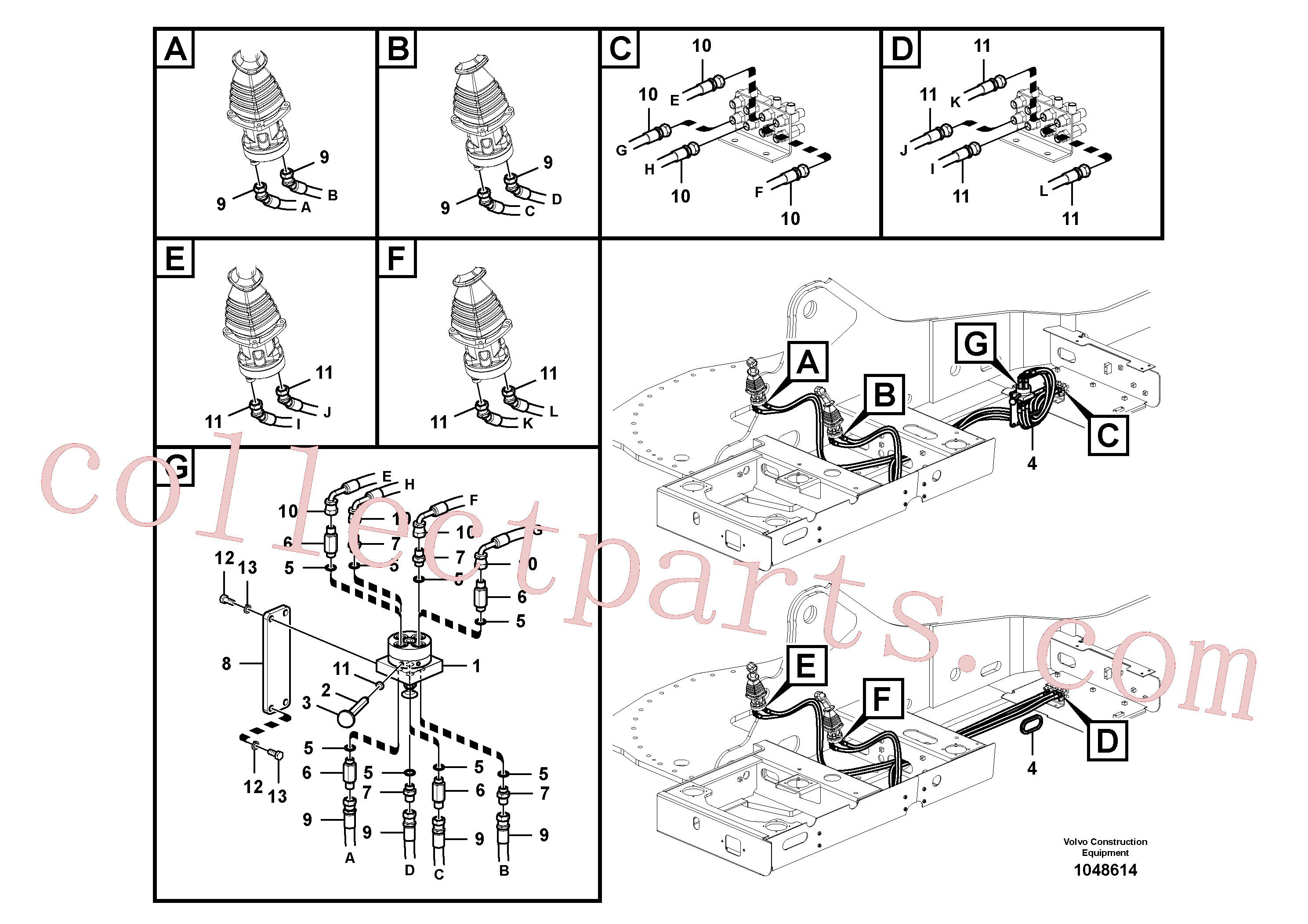 SA9452-03251 for Volvo Servo system, changing lever function(1048614 assembly)