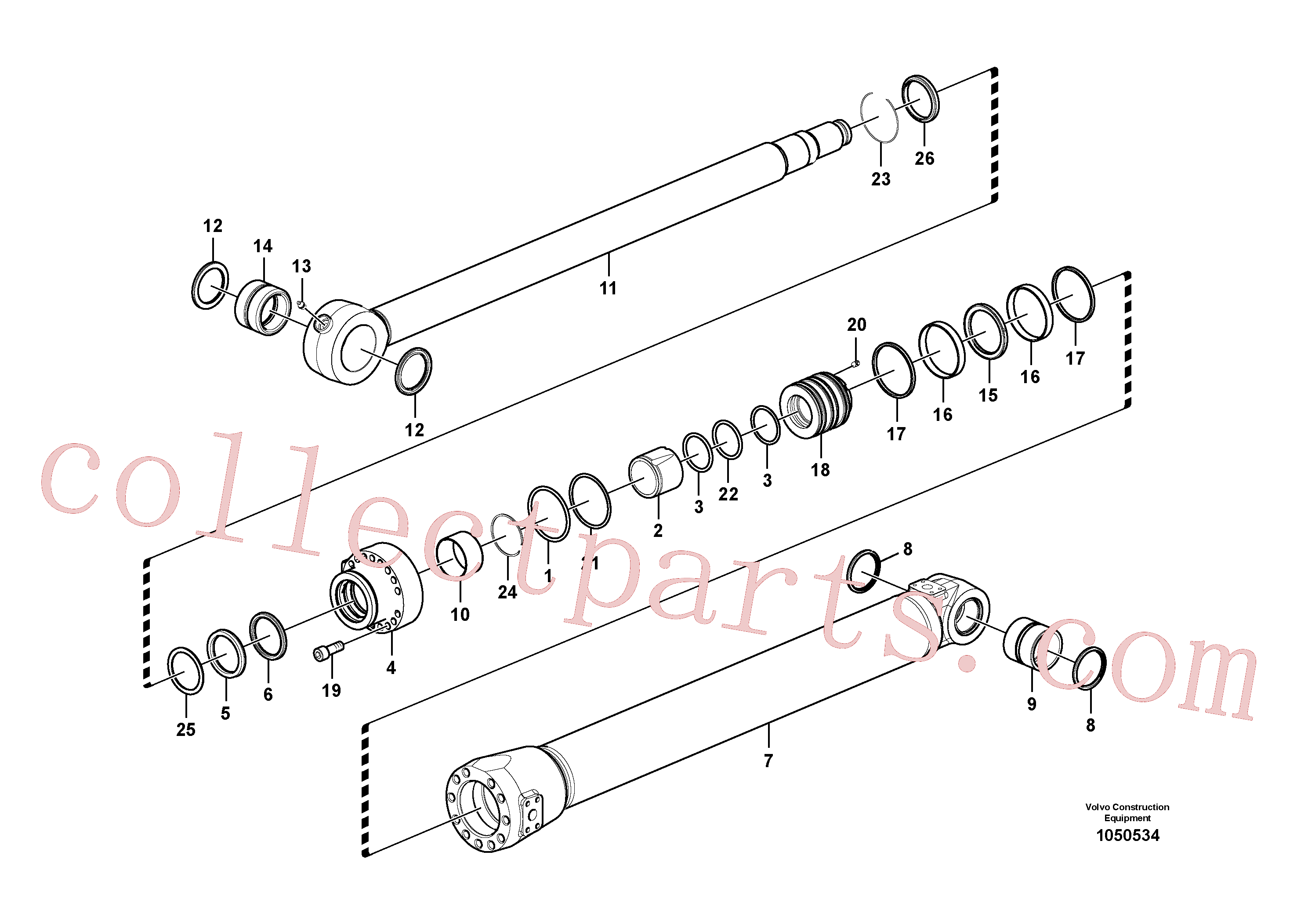 SA9566-31300 for Volvo Bucket cylinder(1050534 assembly)