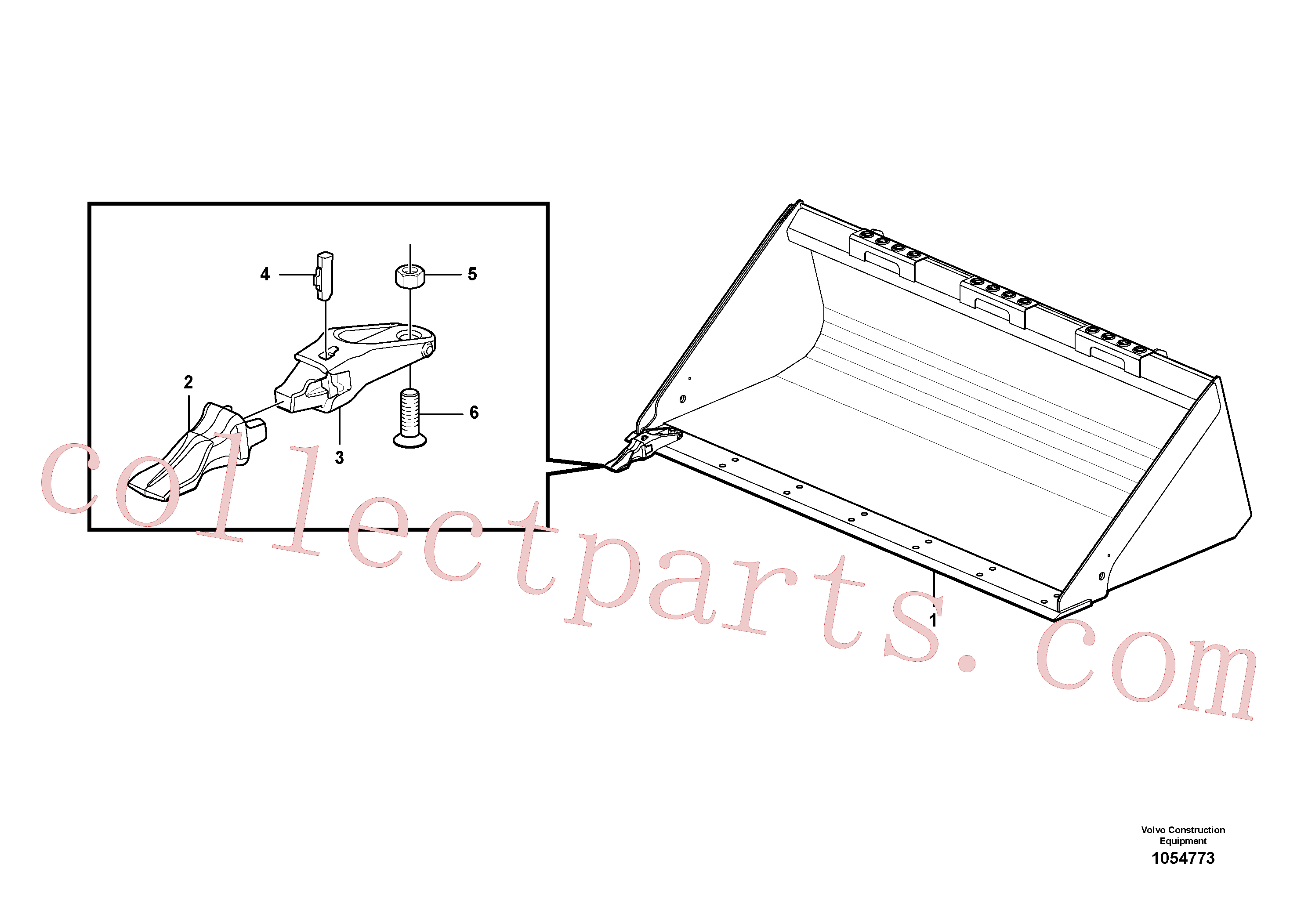 VOE15603429 for Volvo Bucket teeth(1054773 assembly)