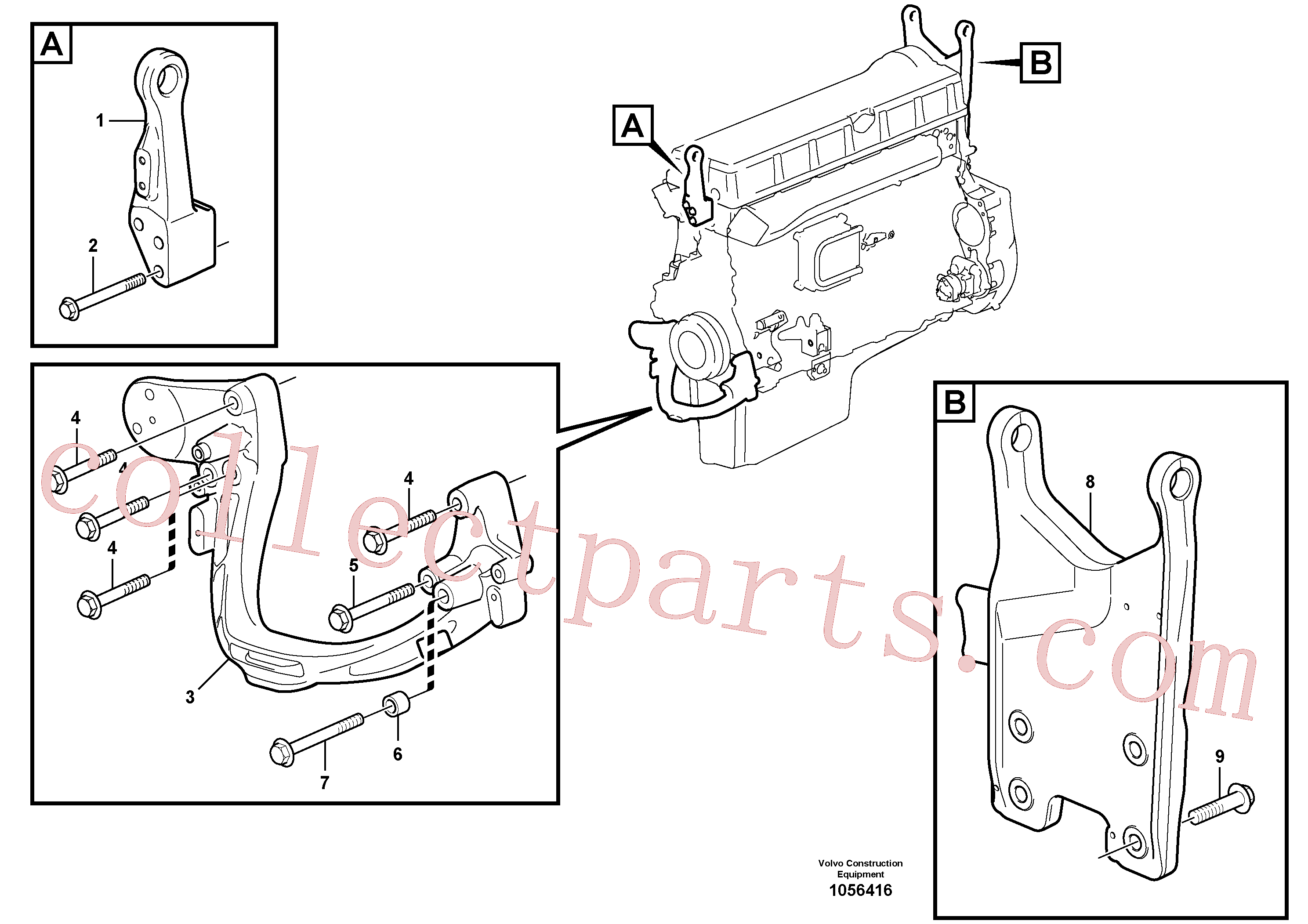 VOE975126 for Volvo Engine mounting(1056416 assembly)