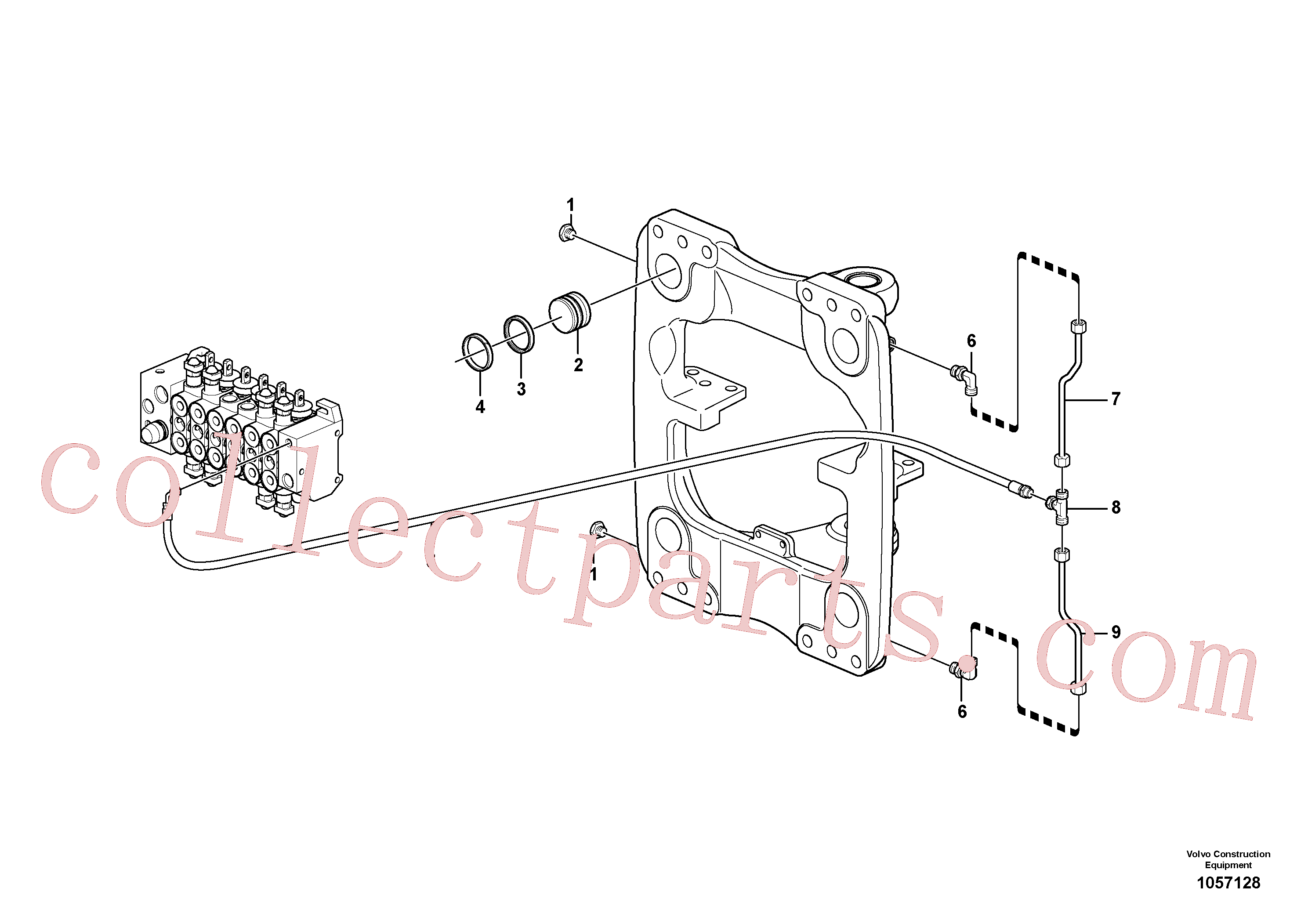 VOE11884926 for Volvo Hydraulic system, sideshift(1057128 assembly)