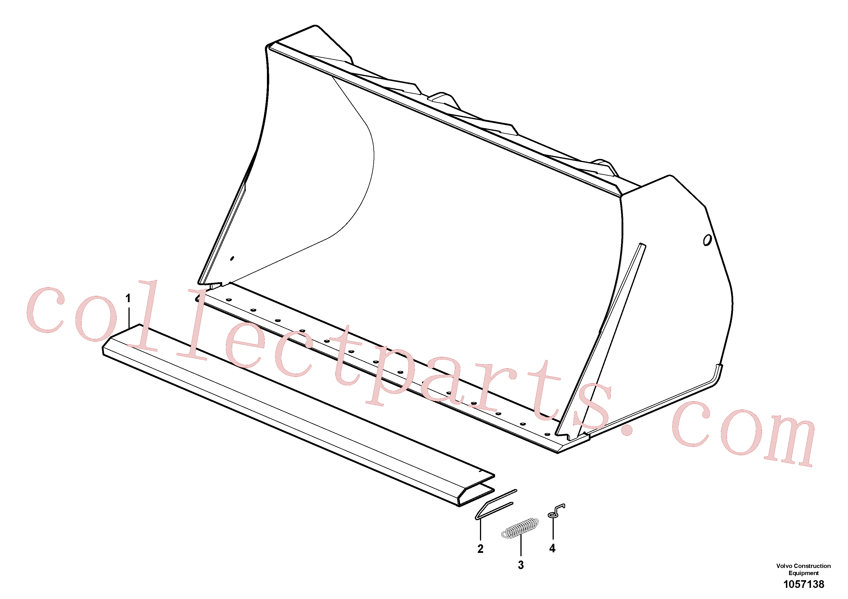 ZM4414424 for Volvo Protecting plate(1057138 assembly)