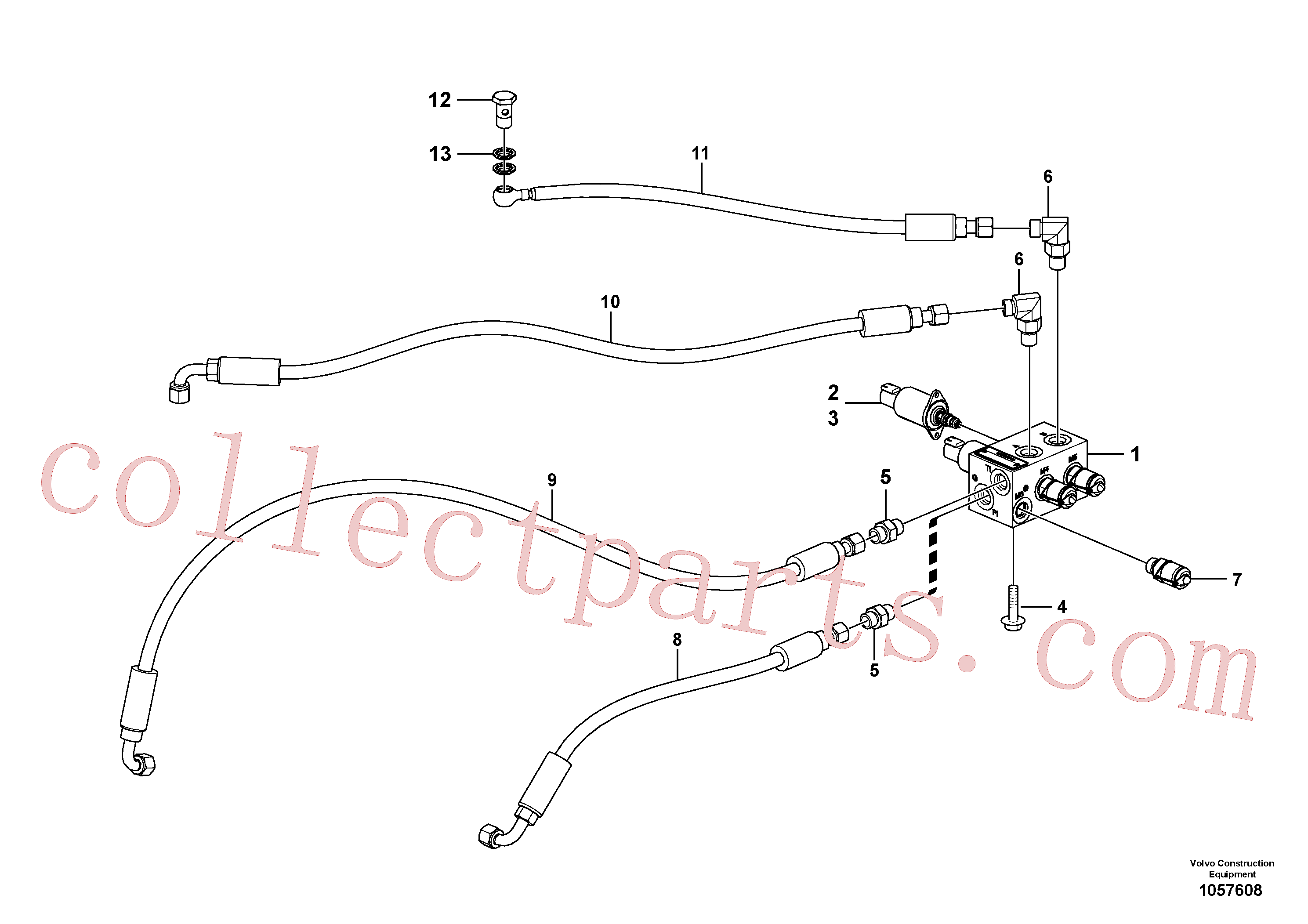 VOE15165436 for Volvo Servo system, tipper control(1057608 assembly)