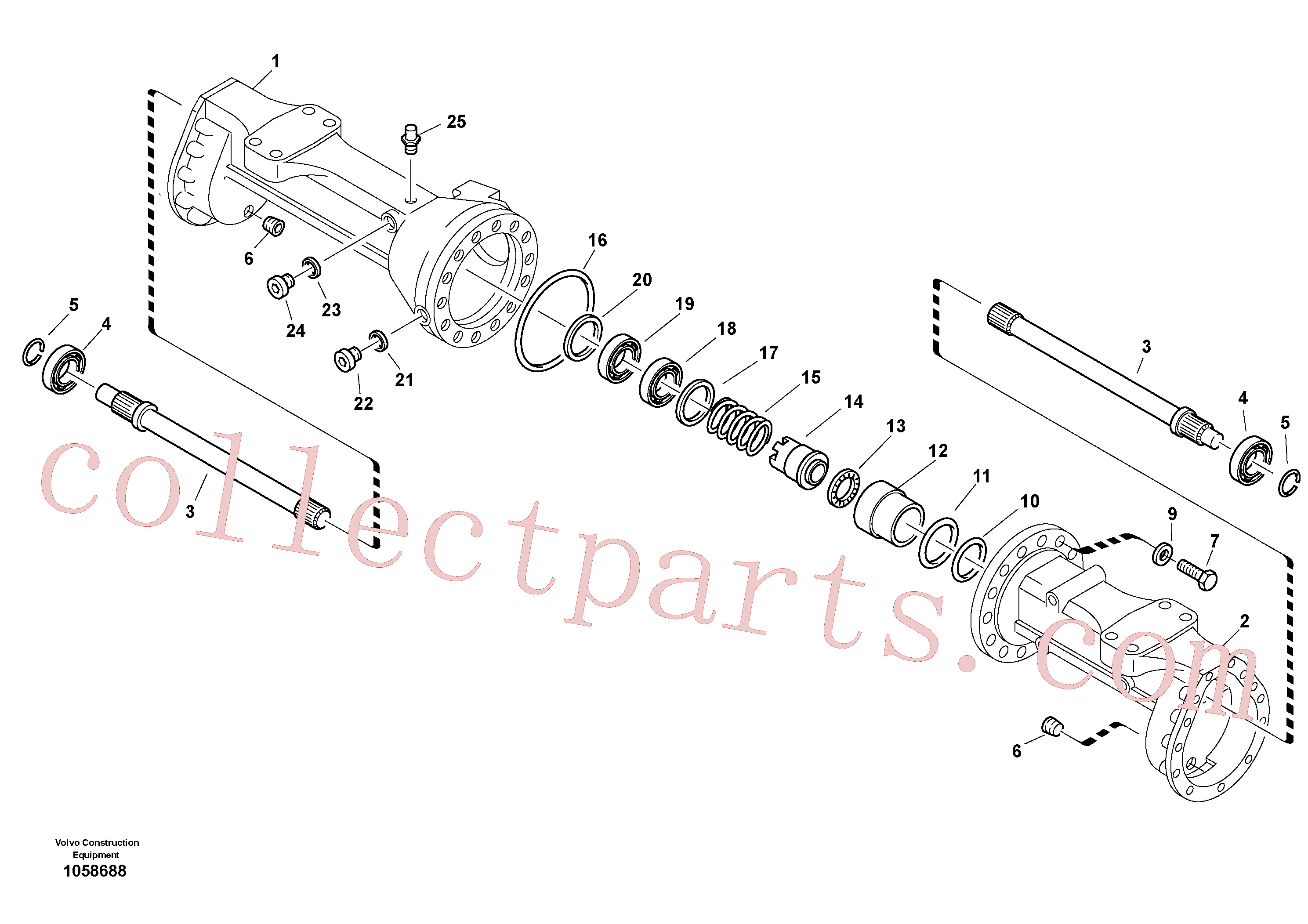 ZM2287792 for Volvo Housing - front axle(1058688 assembly)