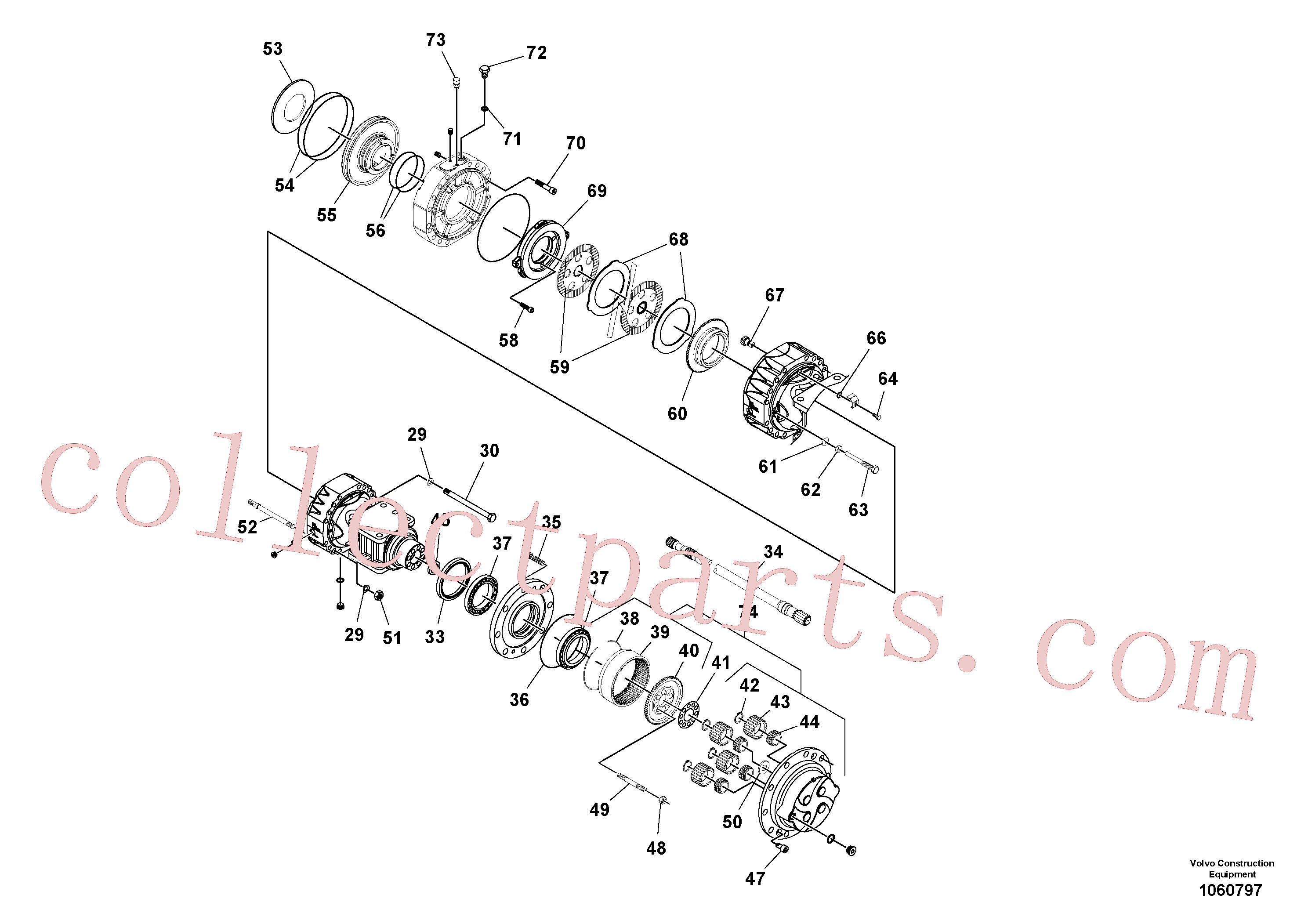 RM58974155 for Volvo Axle(1060797 assembly)