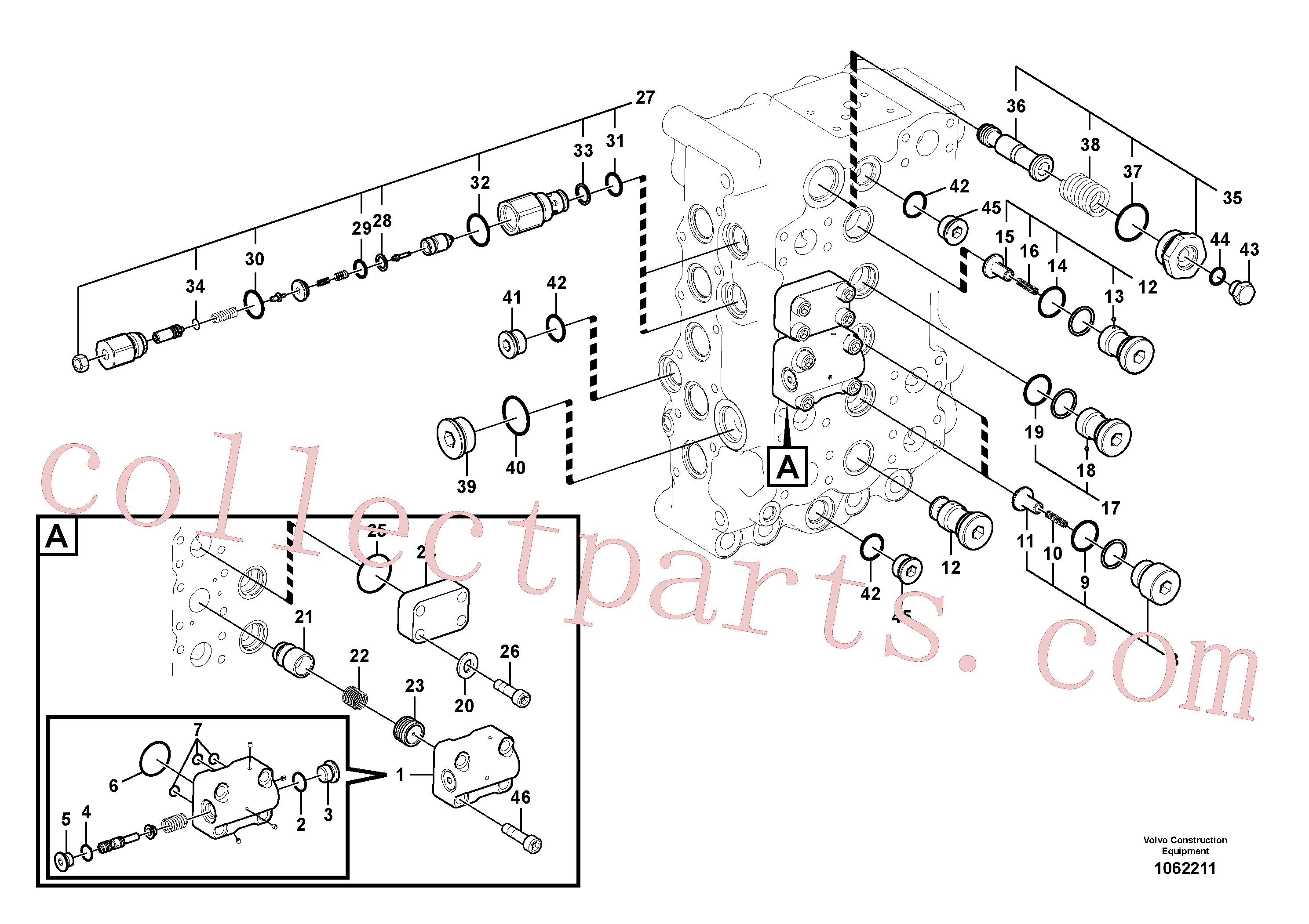 Volvo Assembly VOE14615305 Control valve for sale