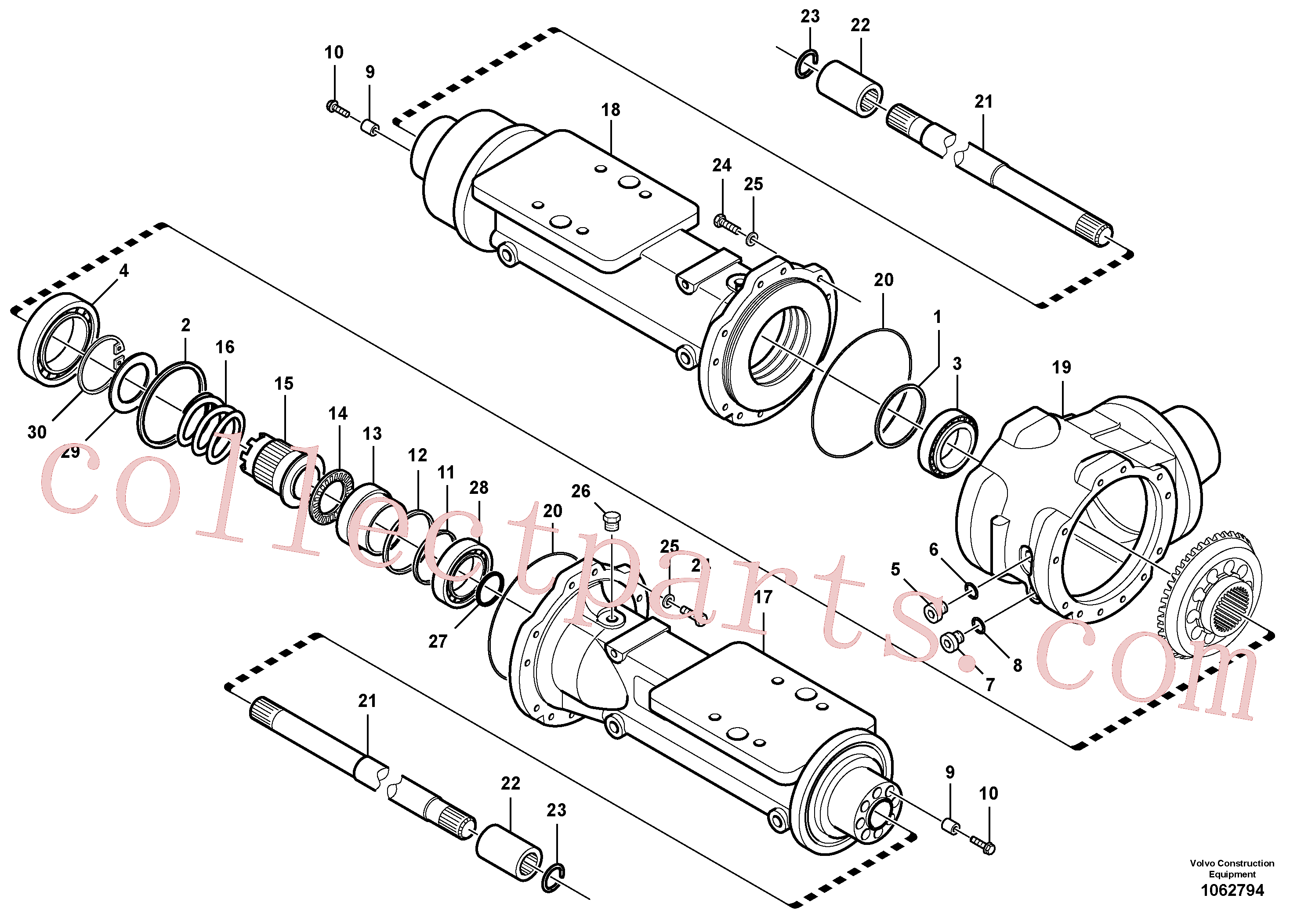 VOE15163247 for Volvo Housing - front axle(1062794 assembly)