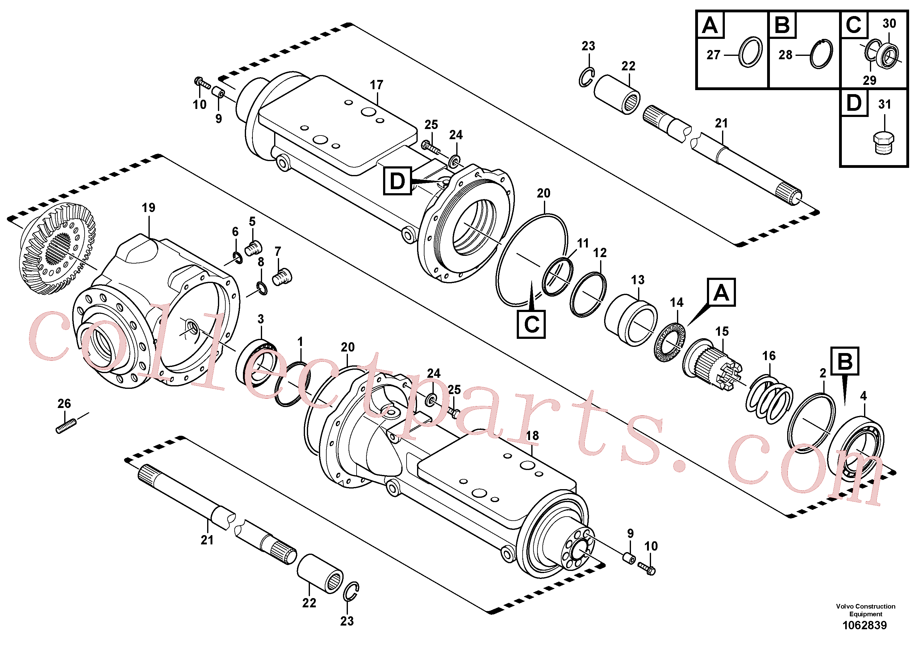 VOE15163247 for Volvo Housing - rear axle(1062839 assembly)