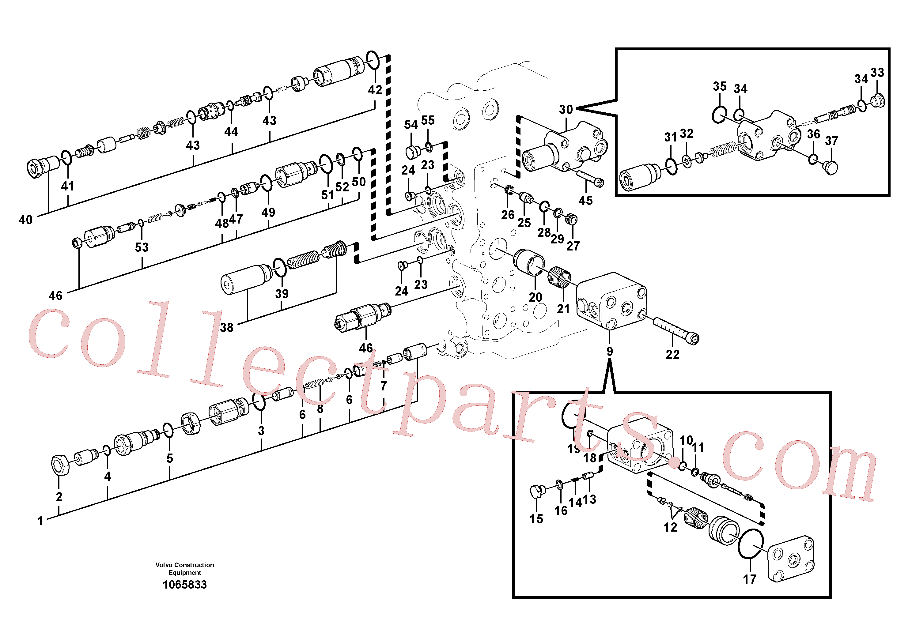 VOE14615305 for Volvo Main control valve(1065833 assembly)