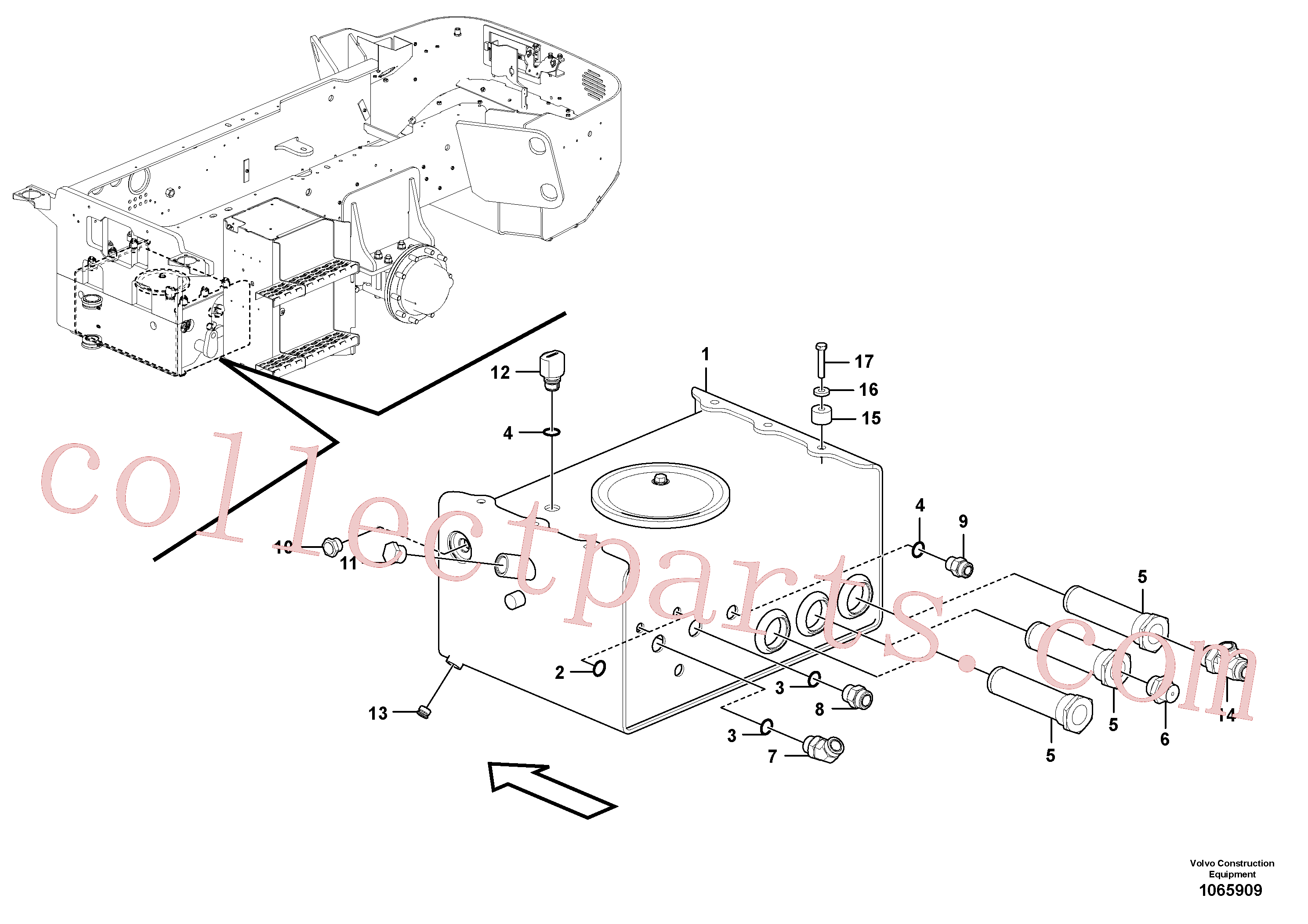 RM59922369 for Volvo Hydraulic Tank Assembly(1065909 assembly)