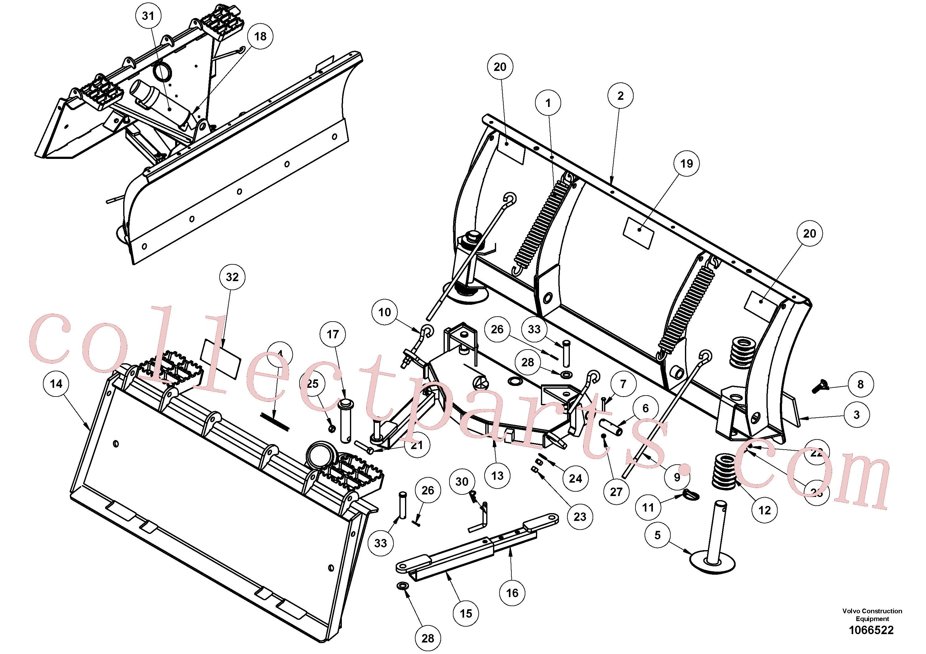 VOE16218101 for Volvo Snow blade(1066522 assembly)