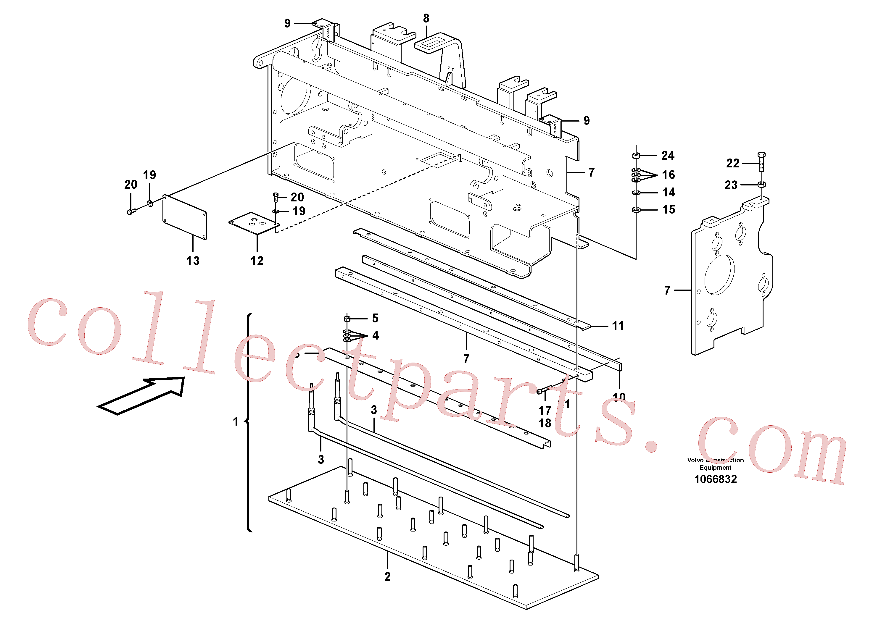 RM87905089 for Volvo Heating screed extension(1066832 assembly)