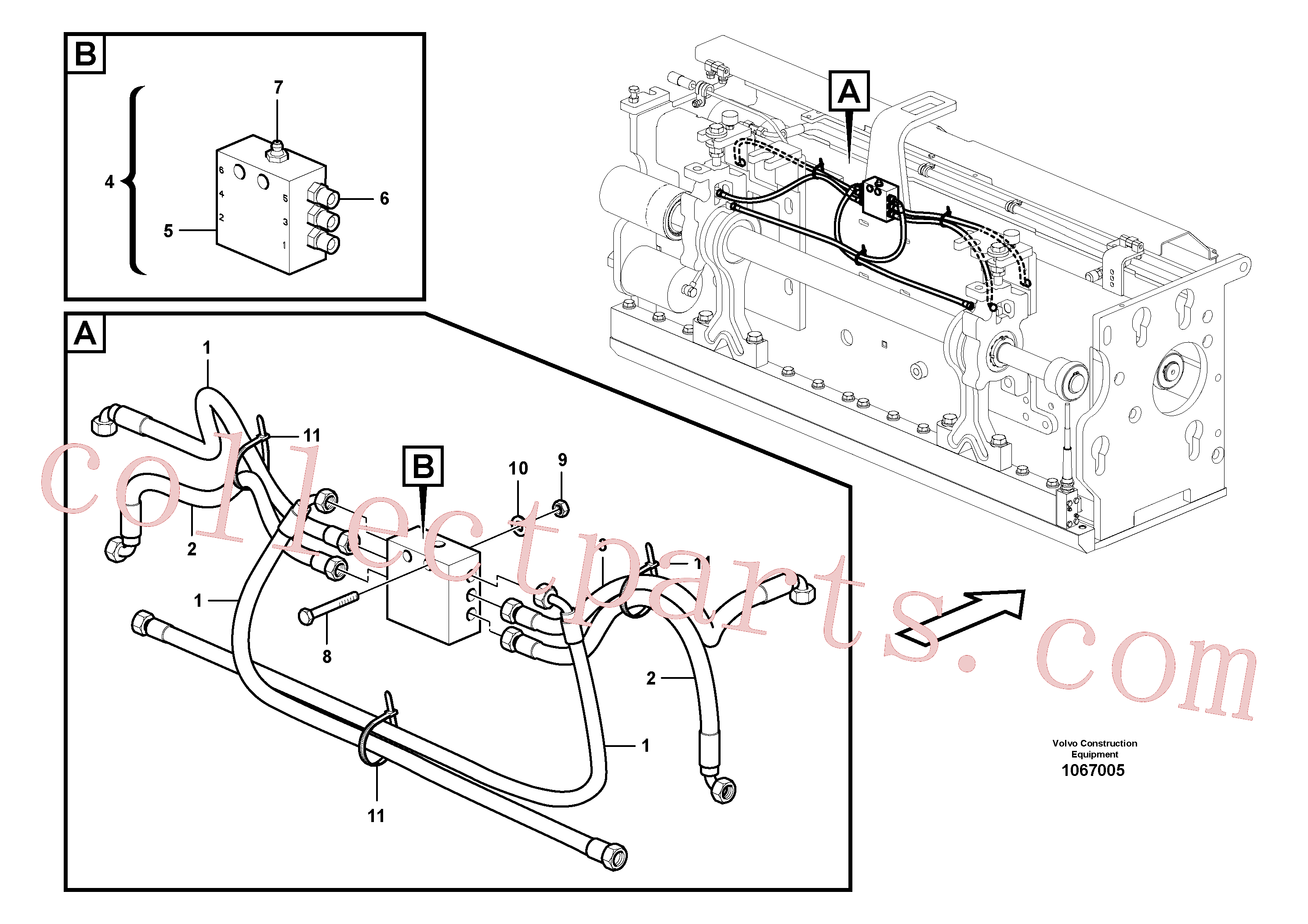 RM54495247 for Volvo Lubrication for extension(1067005 assembly)