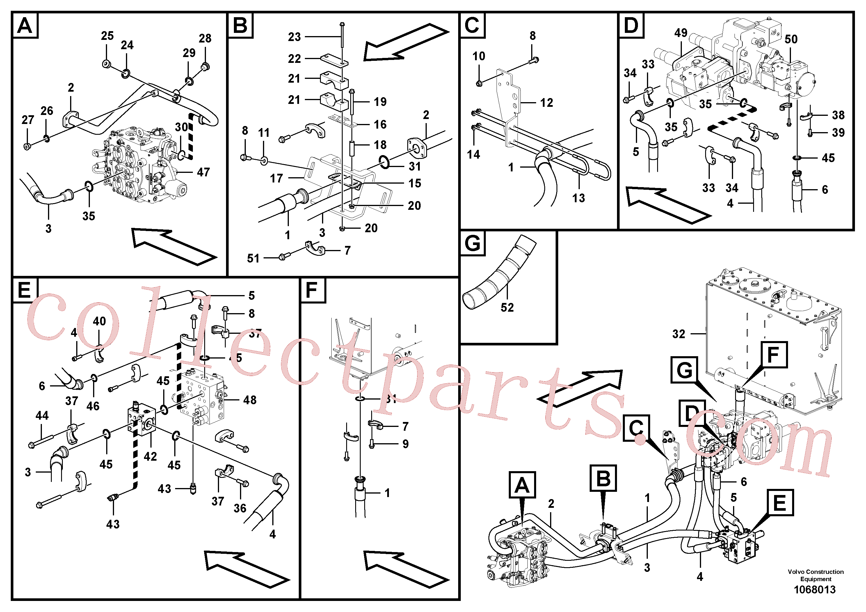 VOE965197 for Volvo Feed- and return lines - control valve(1068013 assembly)