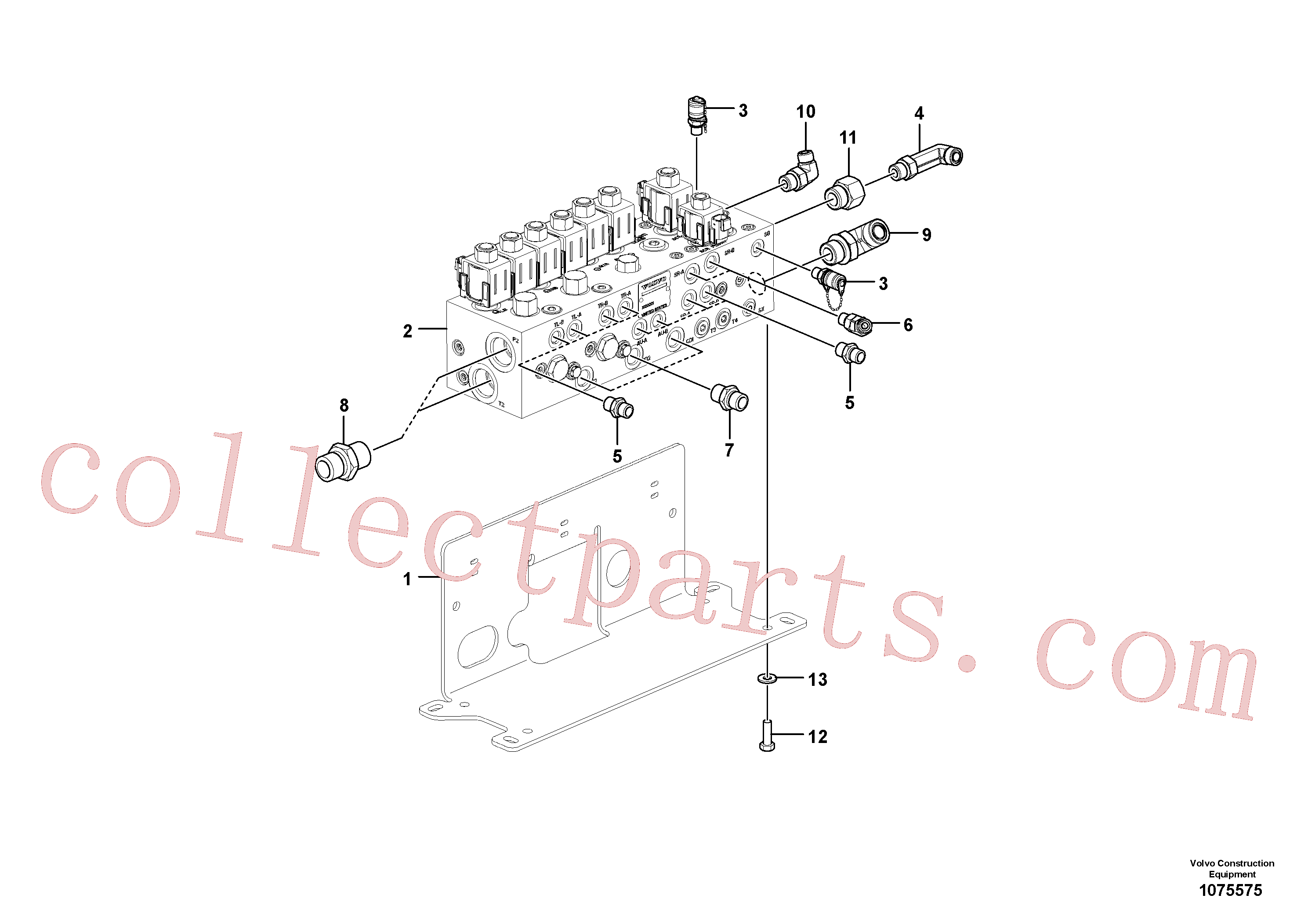 VOE12796392 for Volvo Valve(1075575 assembly)