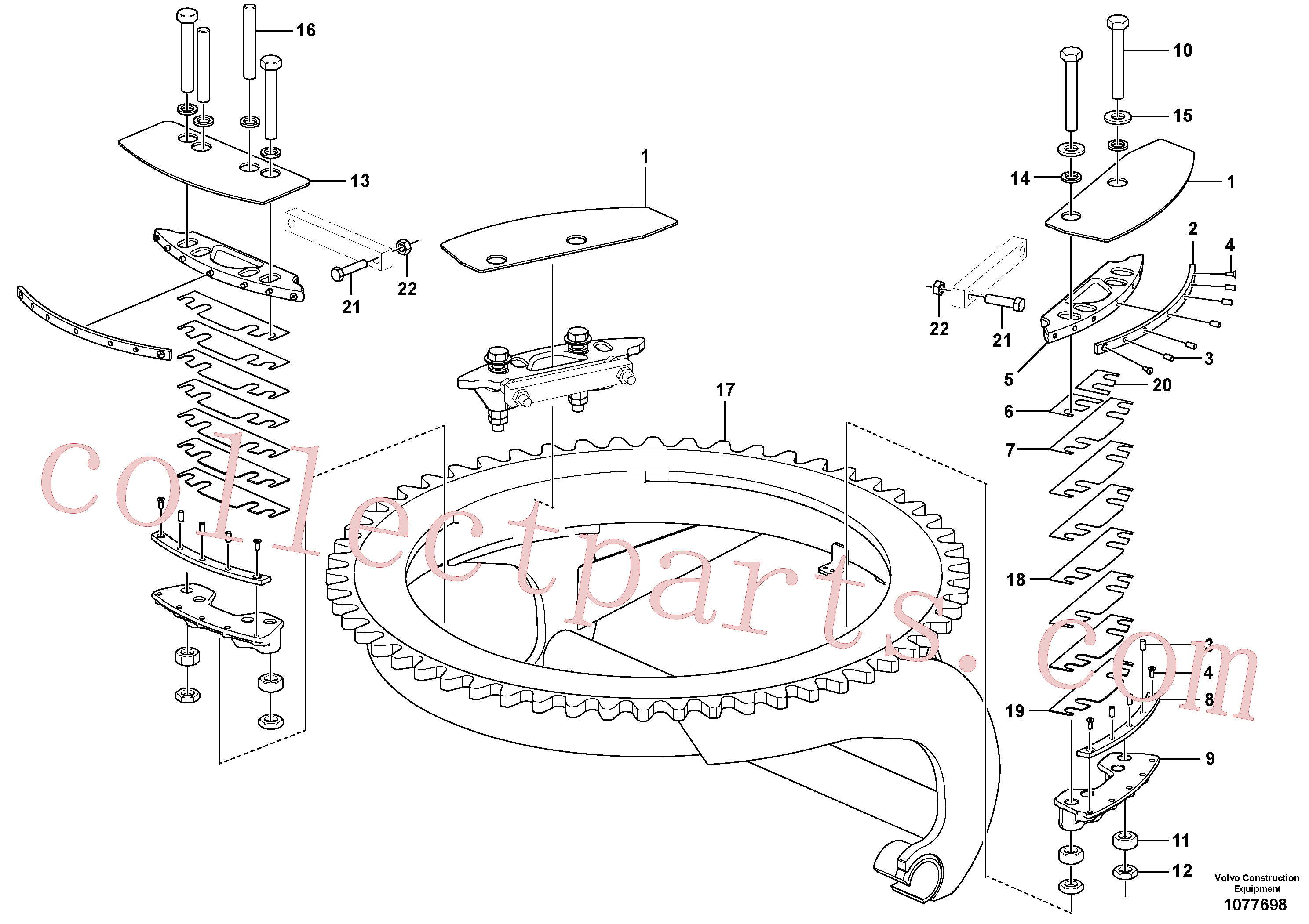 PJ4460076 for Volvo Circle turn - rear(1077698 assembly)