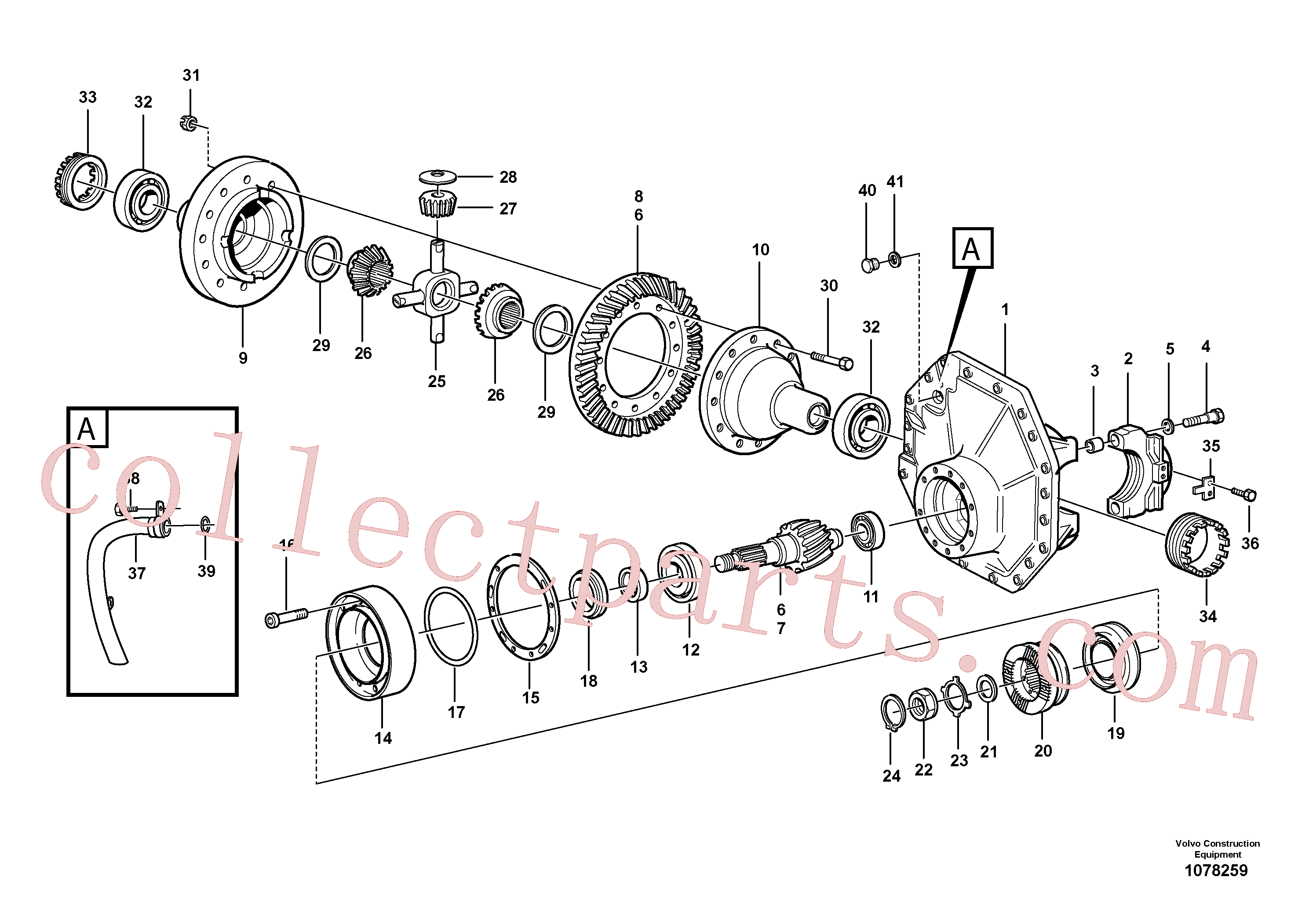 VOE11102831 for Volvo Final drive, rear(1078259 assembly)