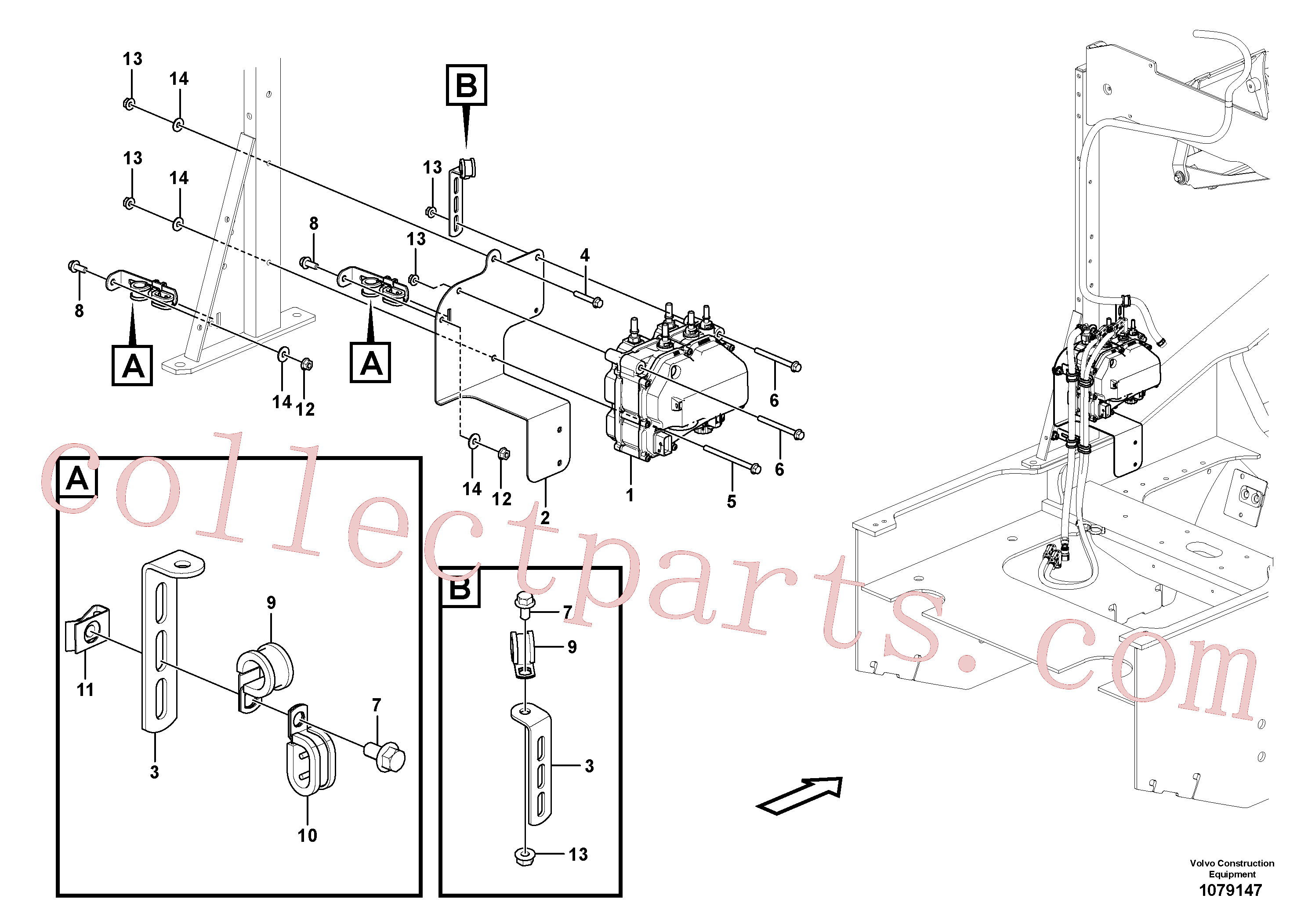 VOE969225 for Volvo AdBlue/DEF pump installation(1079147 assembly)