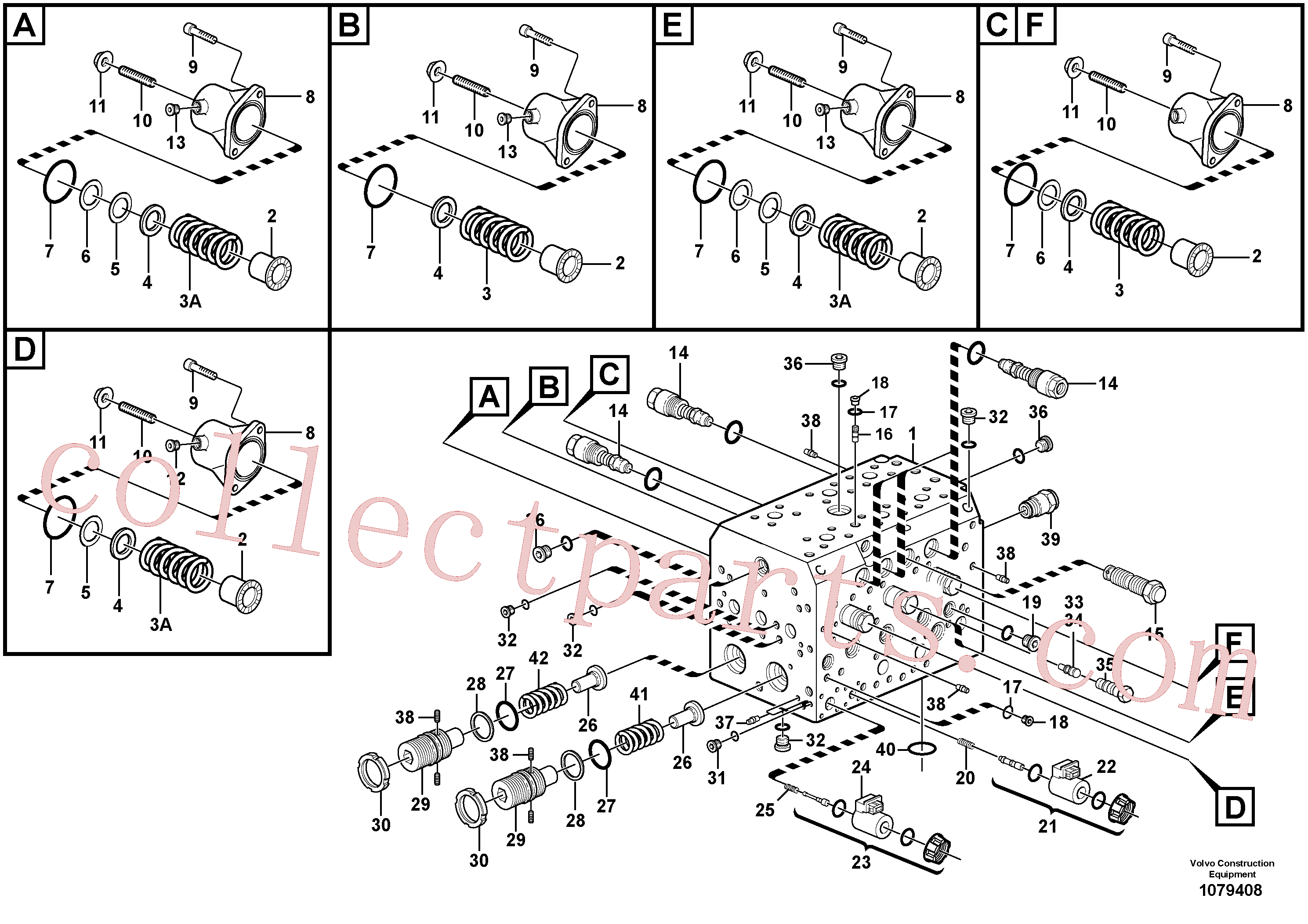 VOE11711028 for Volvo Valve(1079408 assembly)