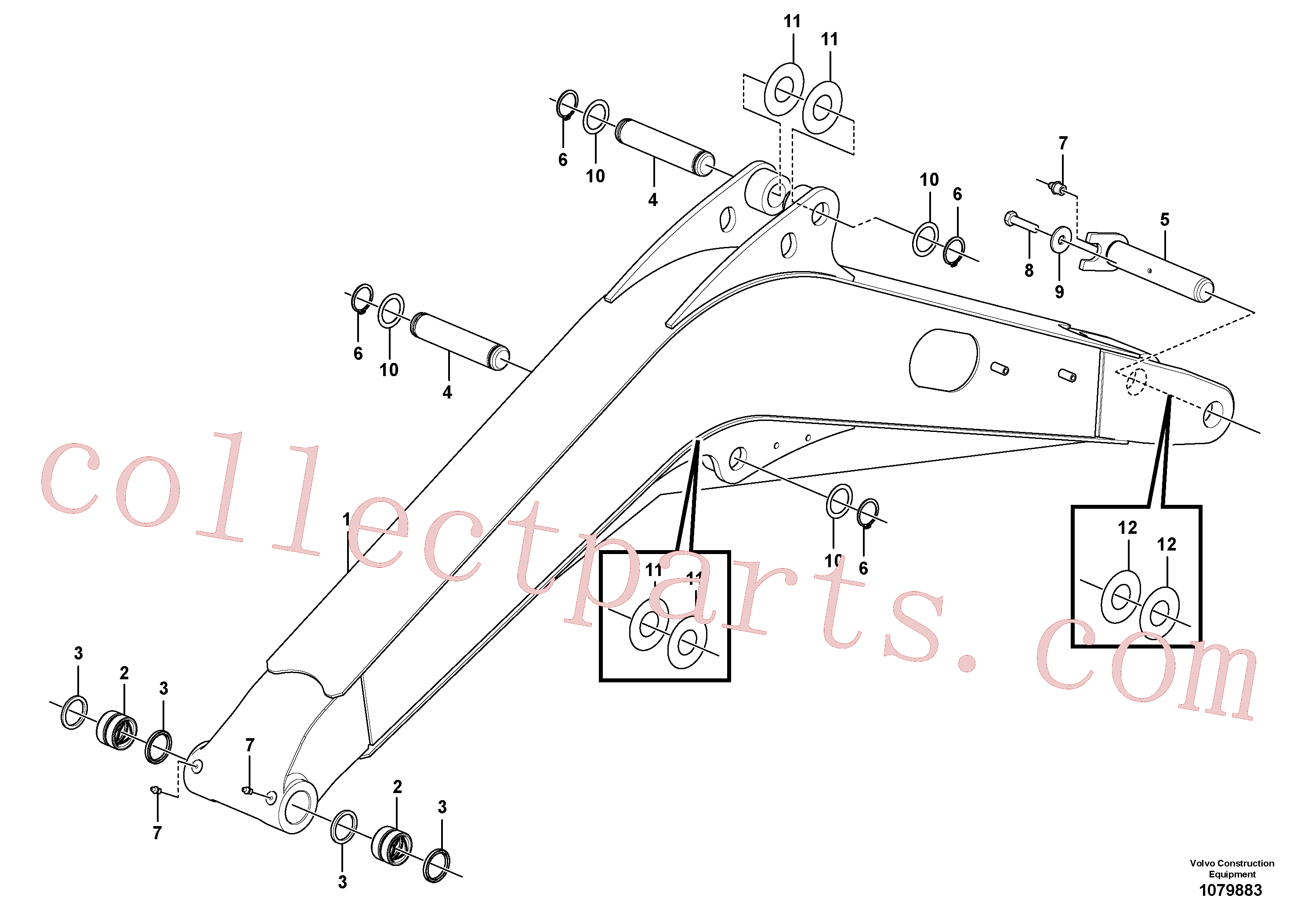 PJ5540007 for Volvo Boom(1079883 assembly)